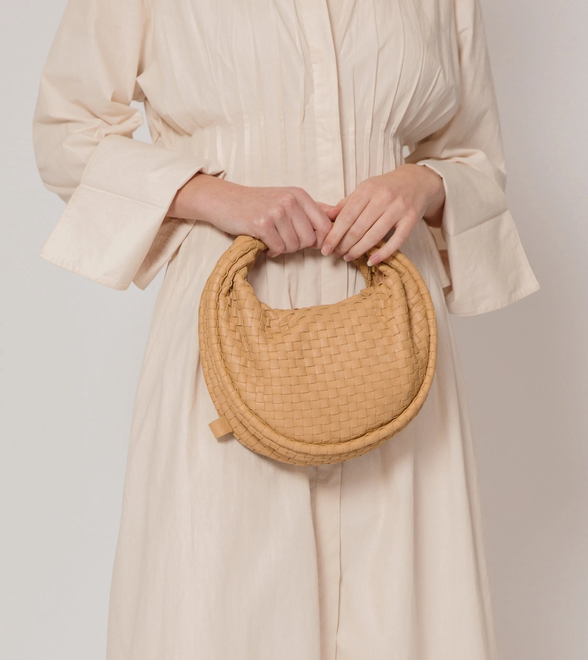 Santiago Mini Hobo Bag | Dark Tan sold by Cleobella product image thumbnail 3