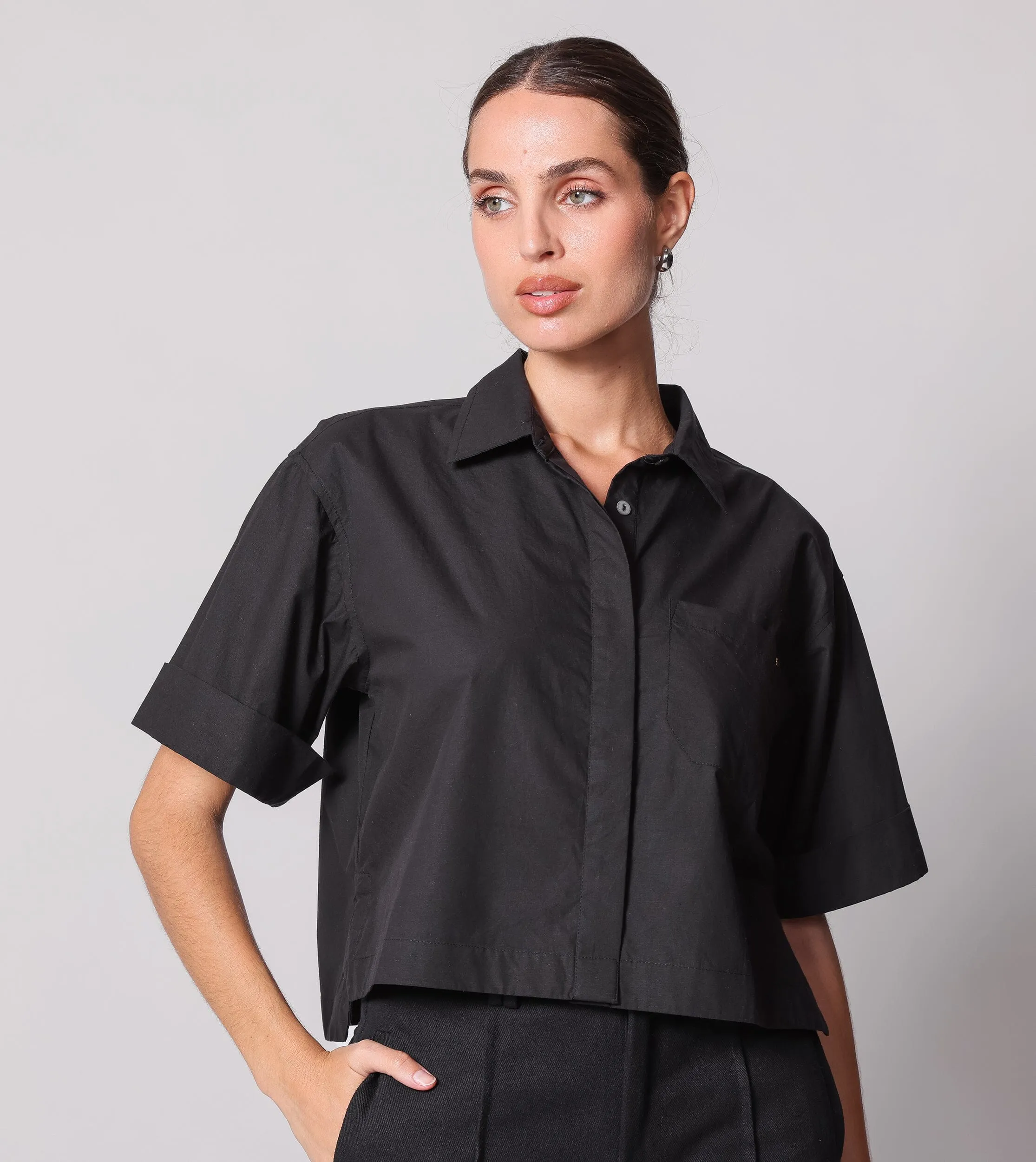 Ama Blouse | Black sold by Cleobella product image thumbnail 3