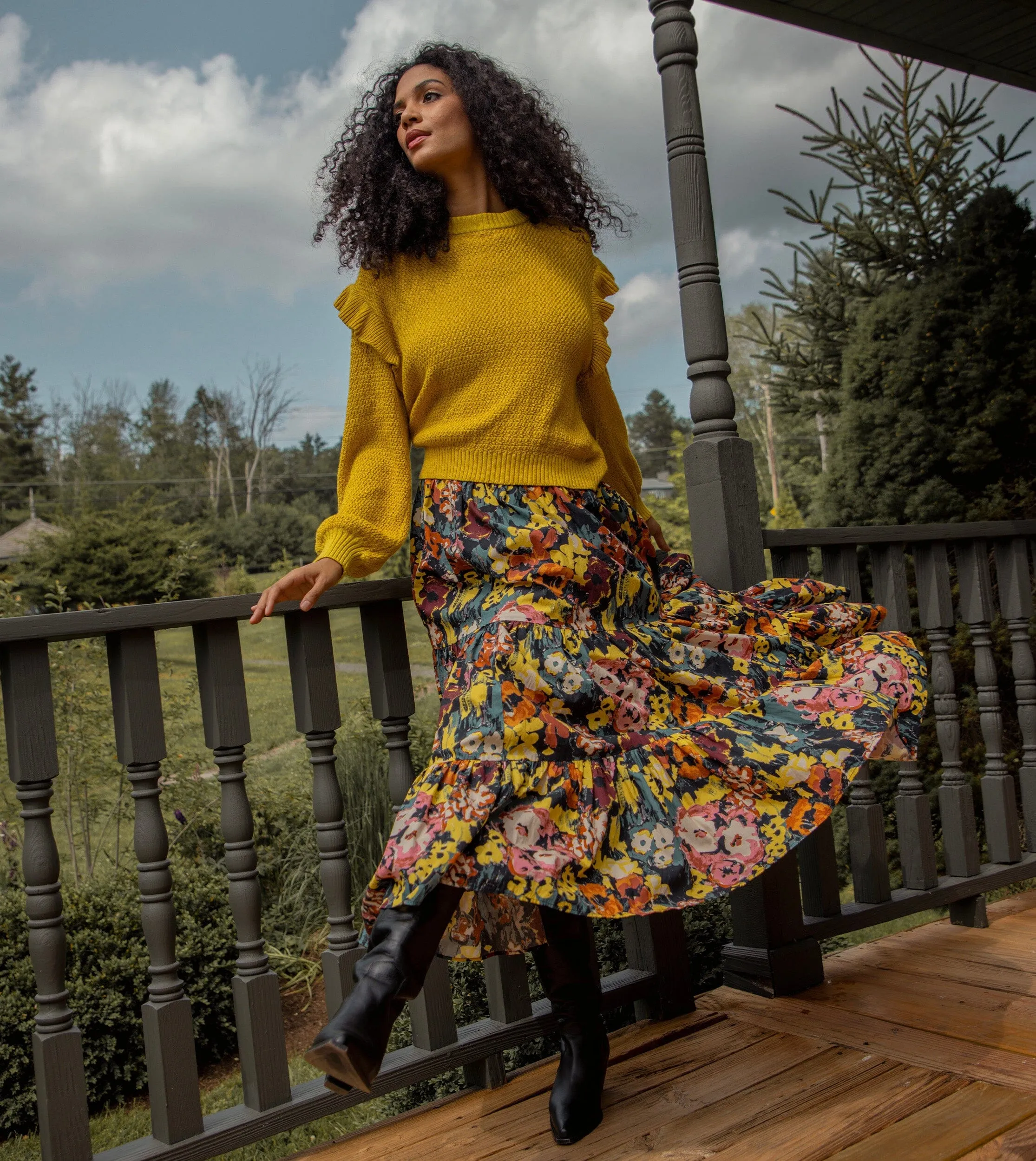 Freya Ankle Skirt | Monet sold by Cleobella product image thumbnail 3