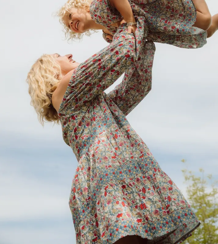 Brooke Mini Dress | Petrone Floral sold by Cleobella