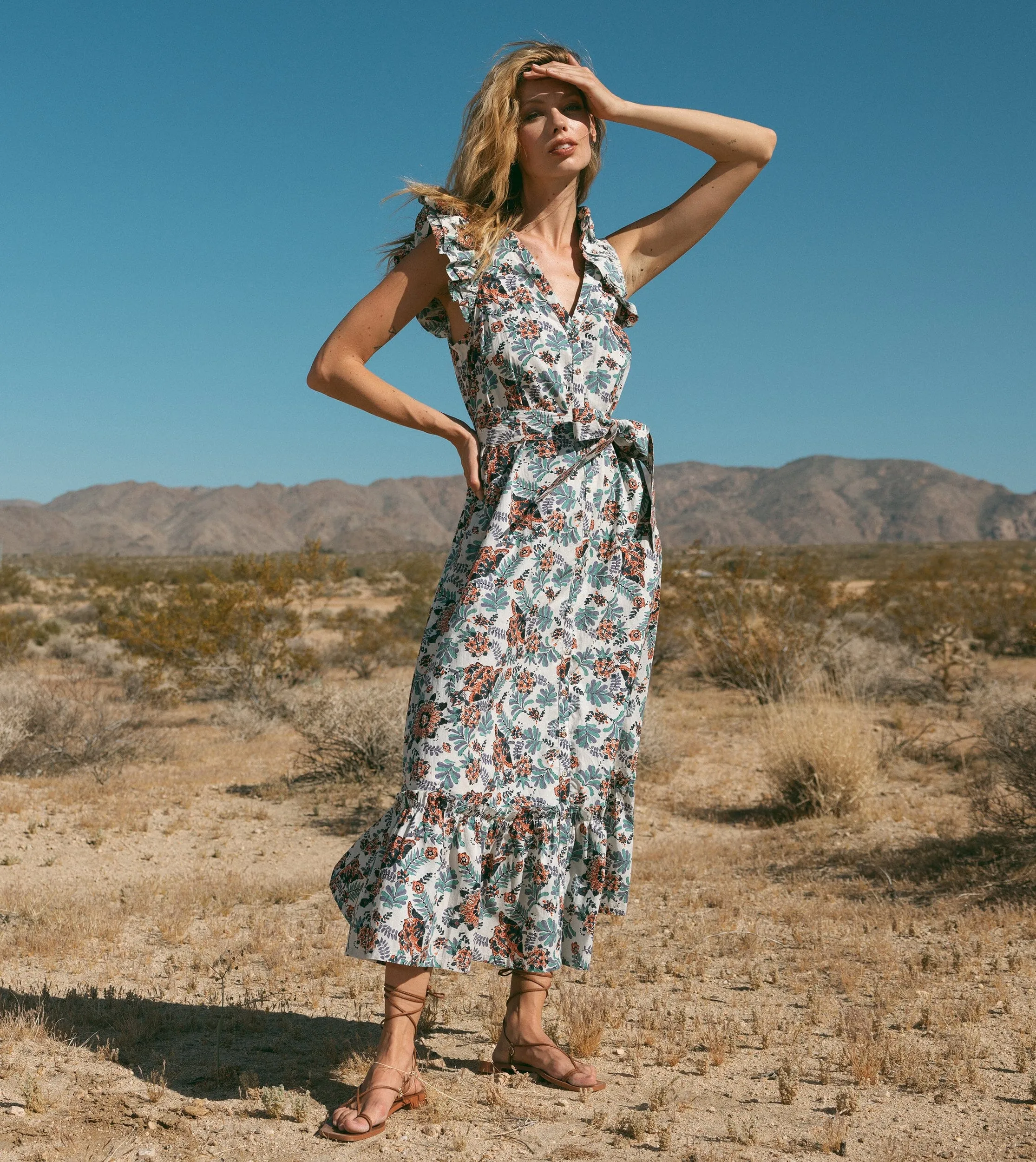 Noricel Ankle Dress | Miramonte sold by Cleobella product image thumbnail 2