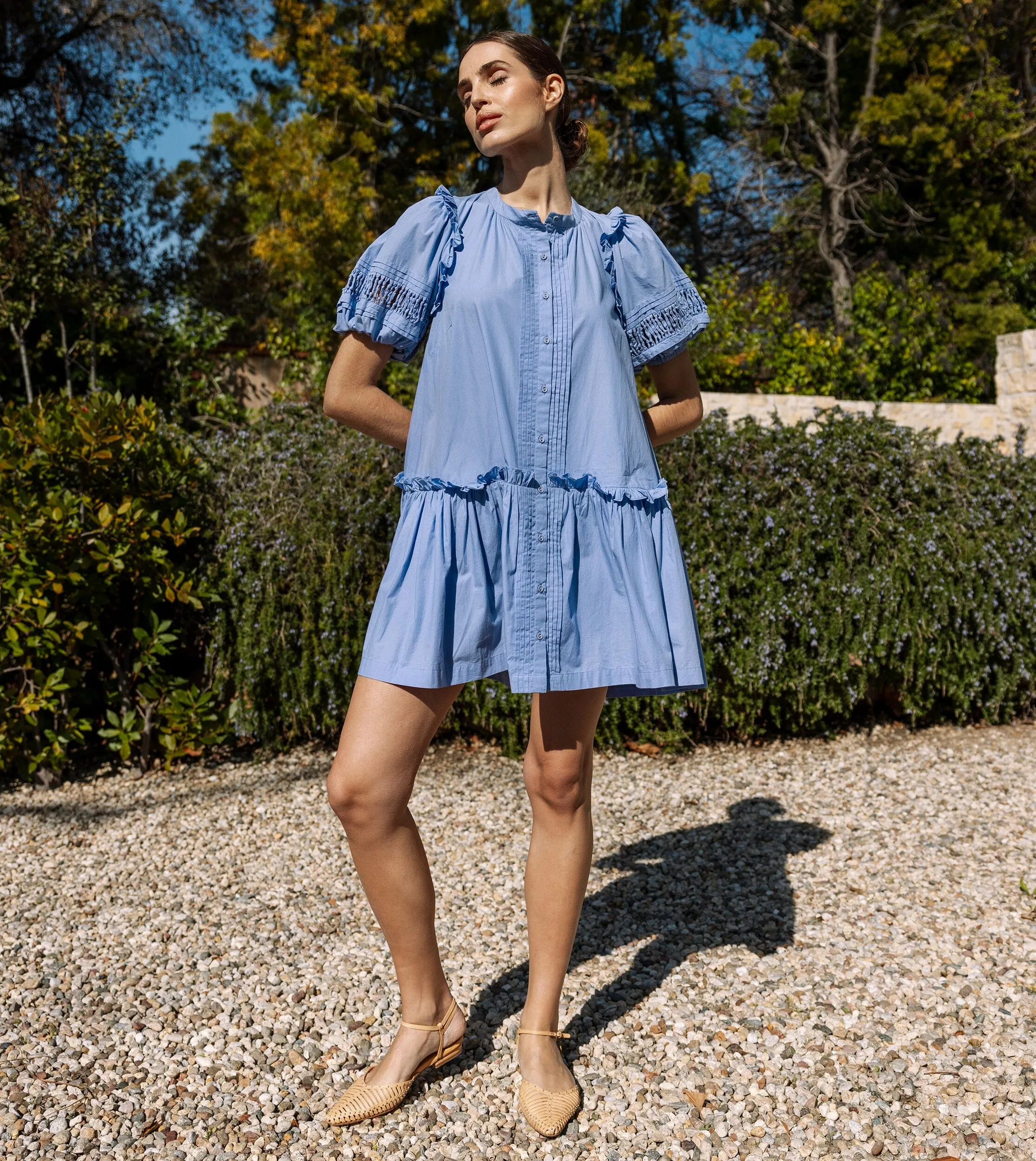 Dolly Mini Dress | Periwinkle sold by Cleobella product image thumbnail 2