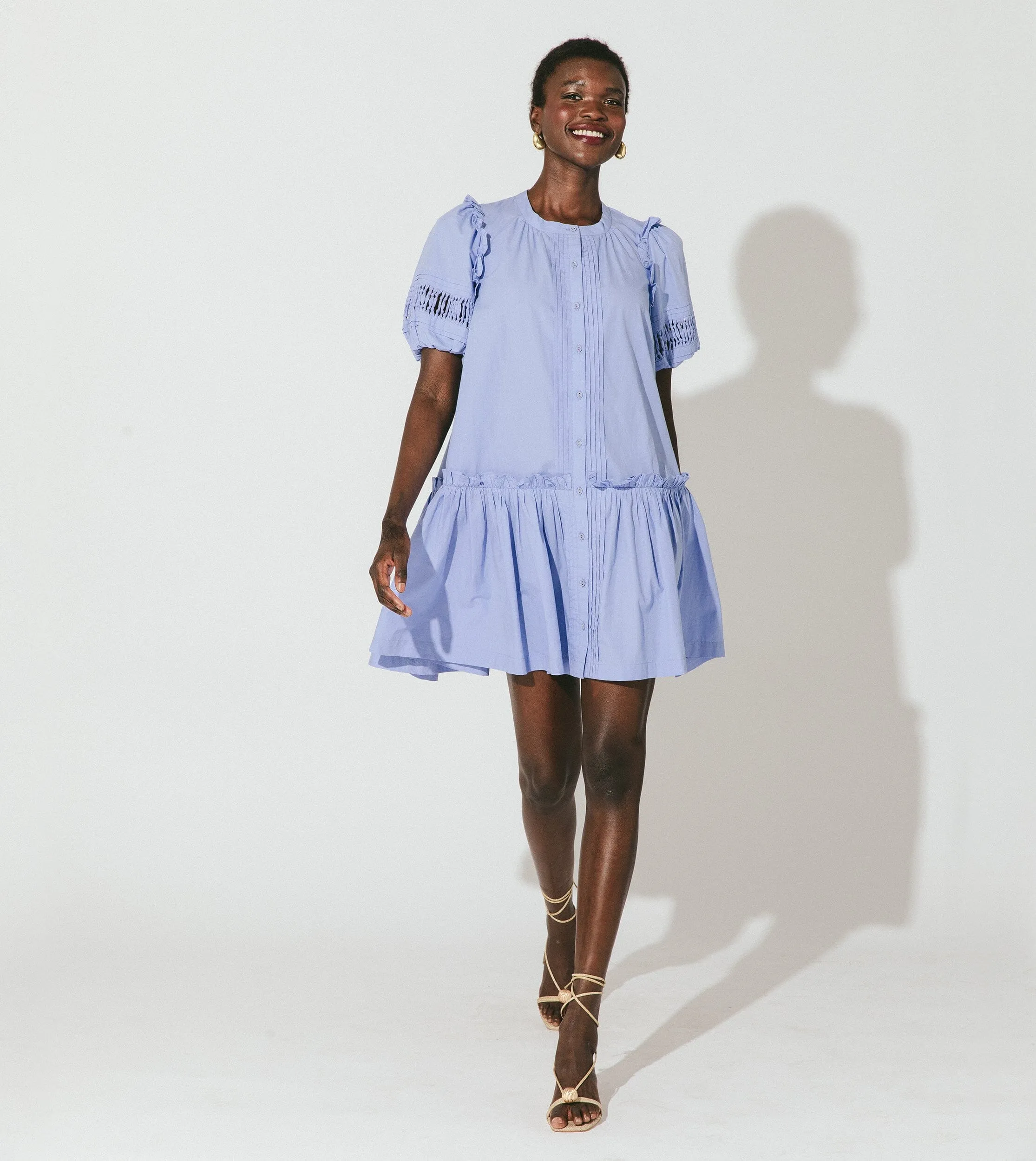 Dolly Mini Dress | Periwinkle sold by Cleobella product image thumbnail 3