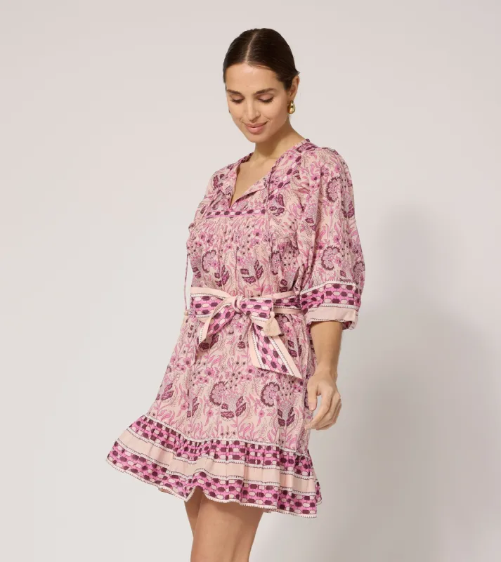 Magdalena Mini Dress | Vintage Rose sold by Cleobella