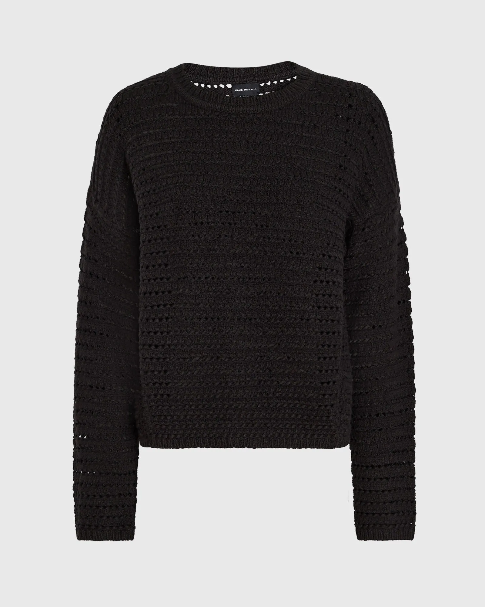 Mixed-Yarn Open-Stitch Sweater sold by Club Monaco product image thumbnail 5