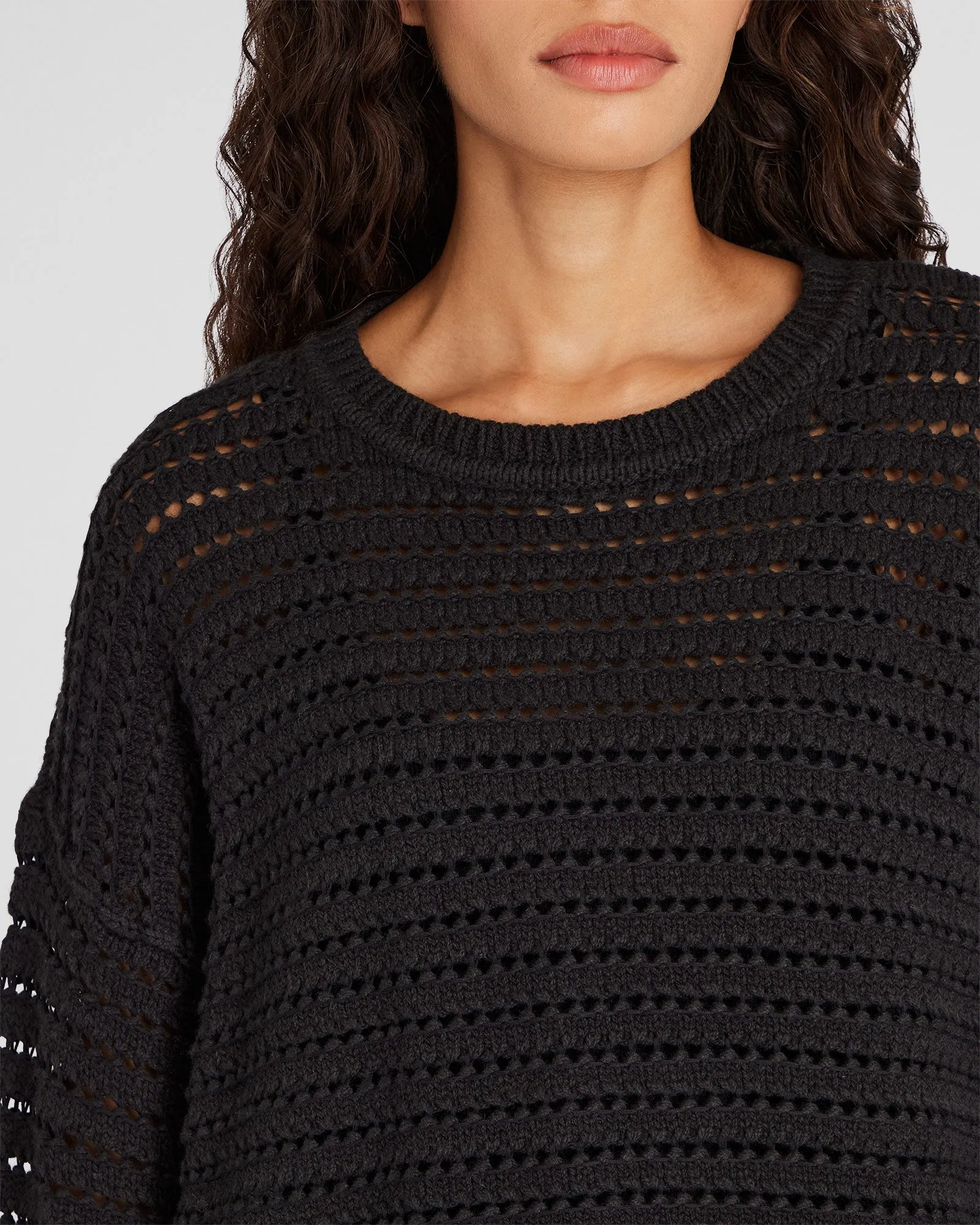 Mixed-Yarn Open-Stitch Sweater sold by Club Monaco product image thumbnail 2