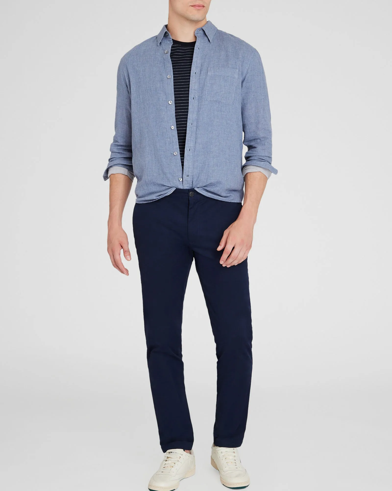 Lightweight Doubleface Long-Sleeve Shirt sold by Club Monaco product image thumbnail 4