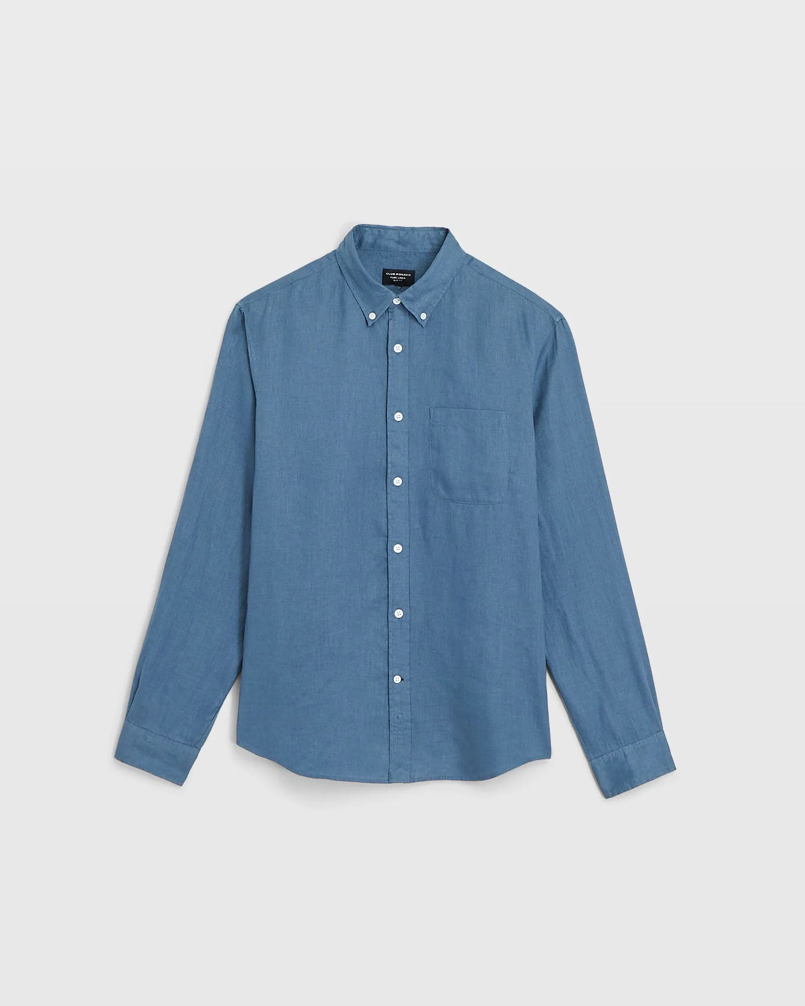 Long-Sleeve Solid Linen Shirt sold by Club Monaco product image thumbnail 5