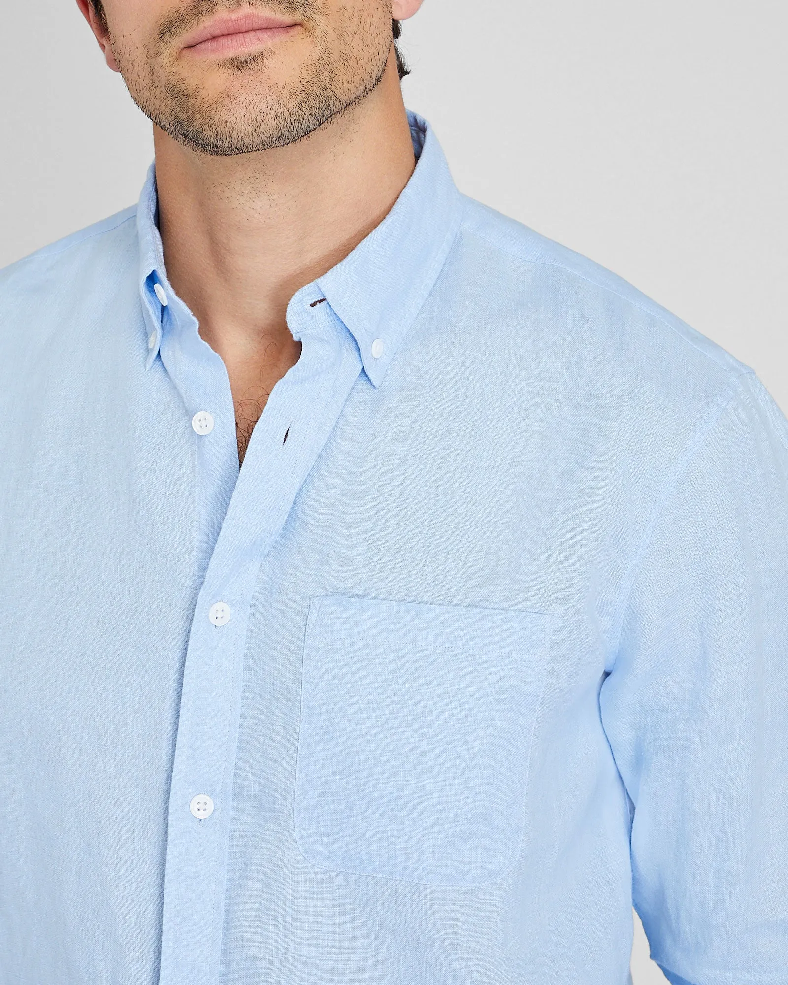Long-Sleeve Solid Linen Shirt sold by Club Monaco product image thumbnail 2