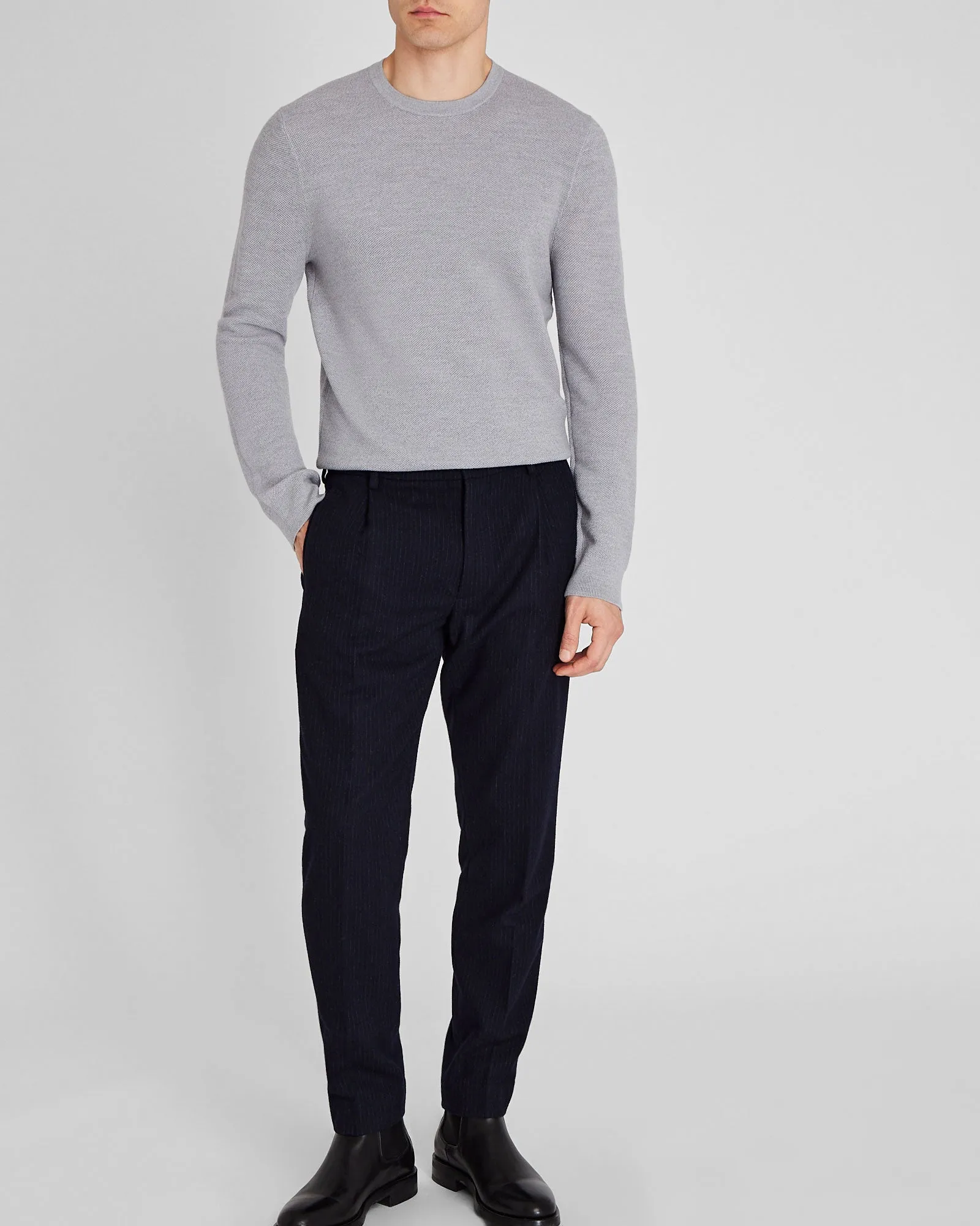 Wool Long-Sleeve Stitch Crew sold by Club Monaco product image thumbnail 3