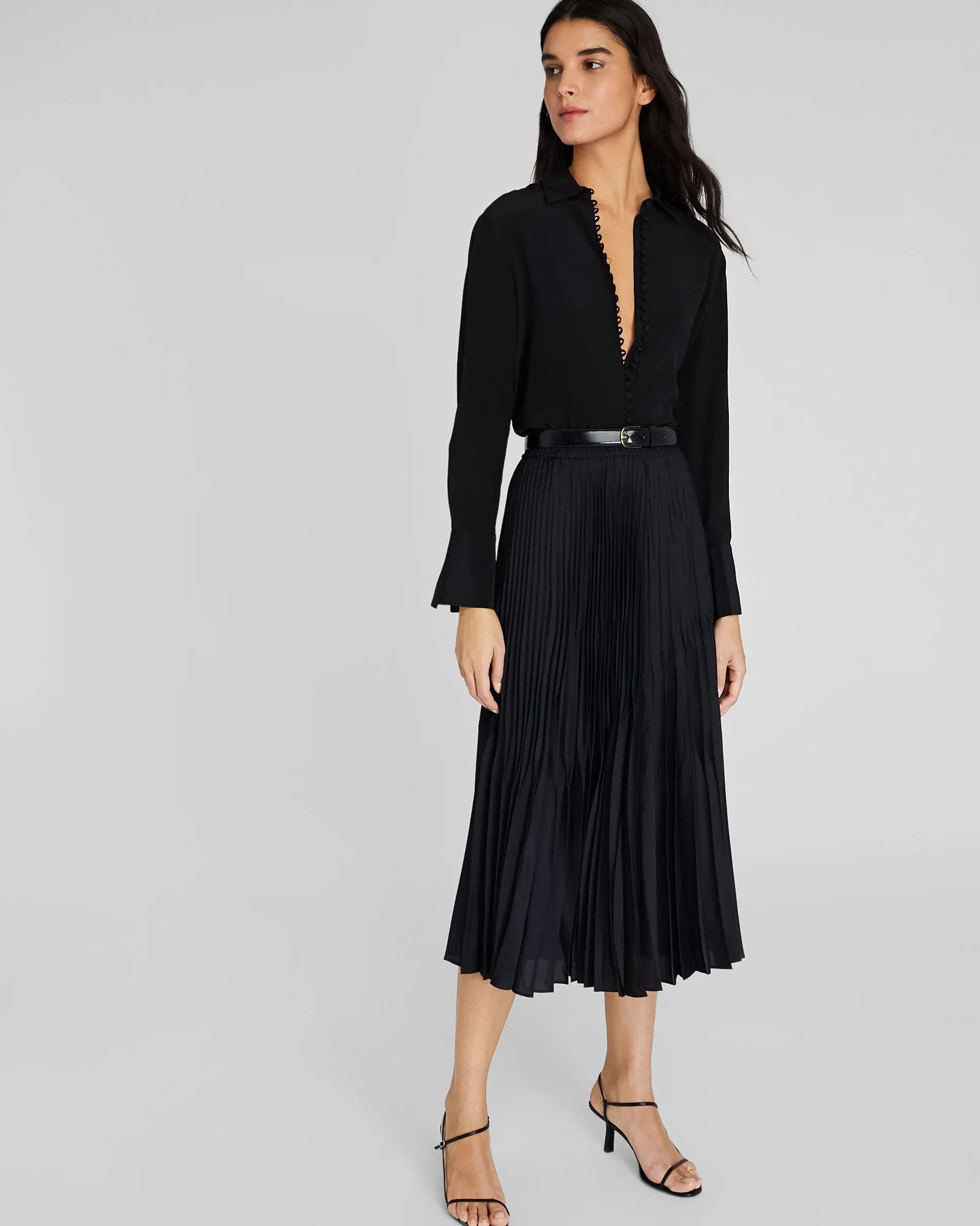 Angle Pleated Skirt sold by Club Monaco product image thumbnail 3