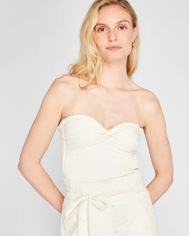 Plissé Bustier Top sold by Club Monaco