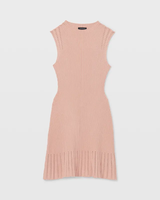 Sleeveless Ribbed Pointelle Dress sold by Club Monaco