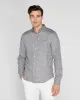 Long Sleeve Tile Print Linen Button Down Shirt sold by Club Monaco