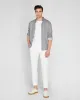 Long Sleeve Tile Print Linen Button Down Shirt sold by Club Monaco