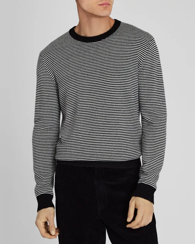 Wool-Blend Striped Crewneck Sweater sold by Club Monaco