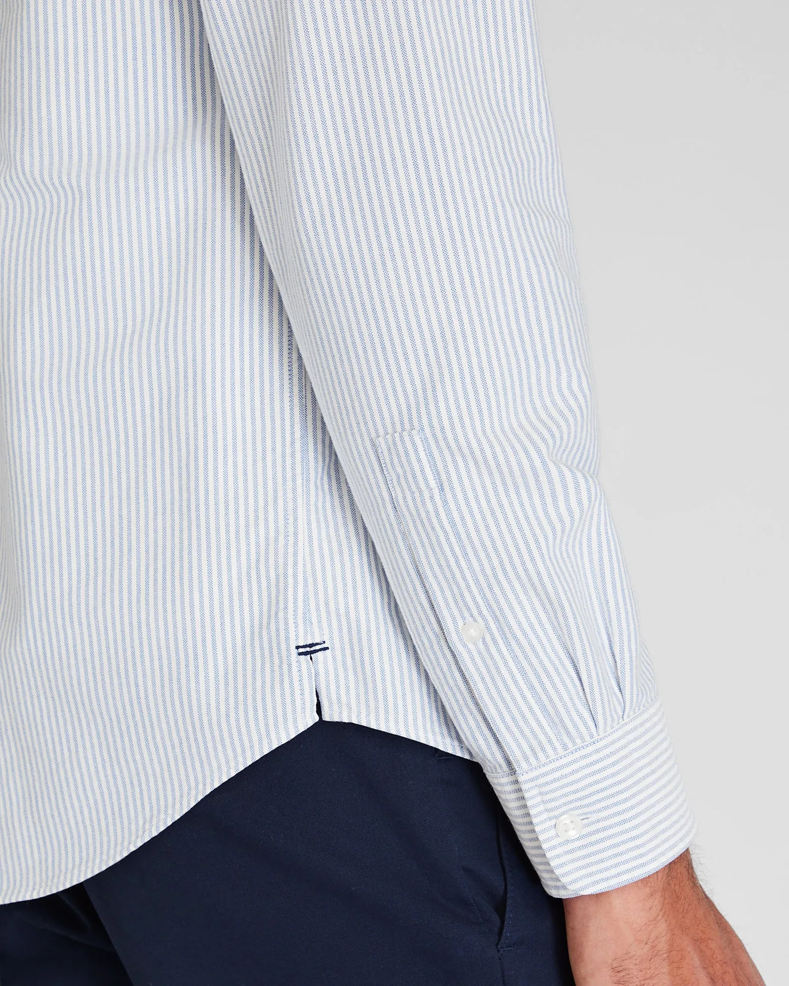 Long-Sleeve Striped Oxford Shirt sold by Club Monaco product image thumbnail 2