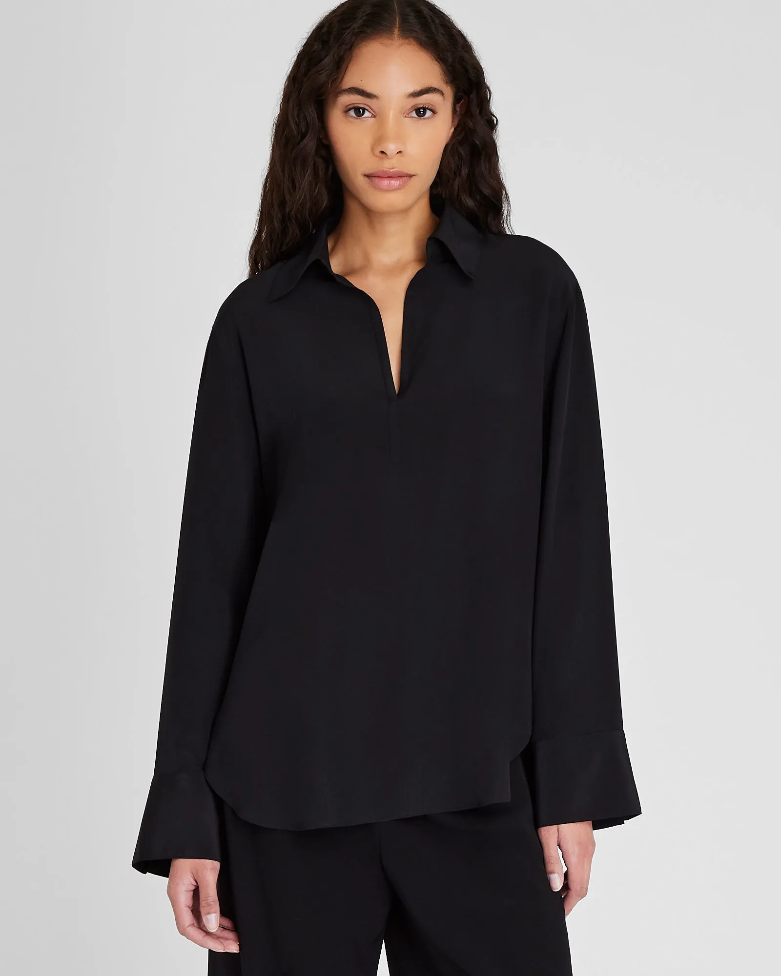 Silk Popover Shirt sold by Club Monaco