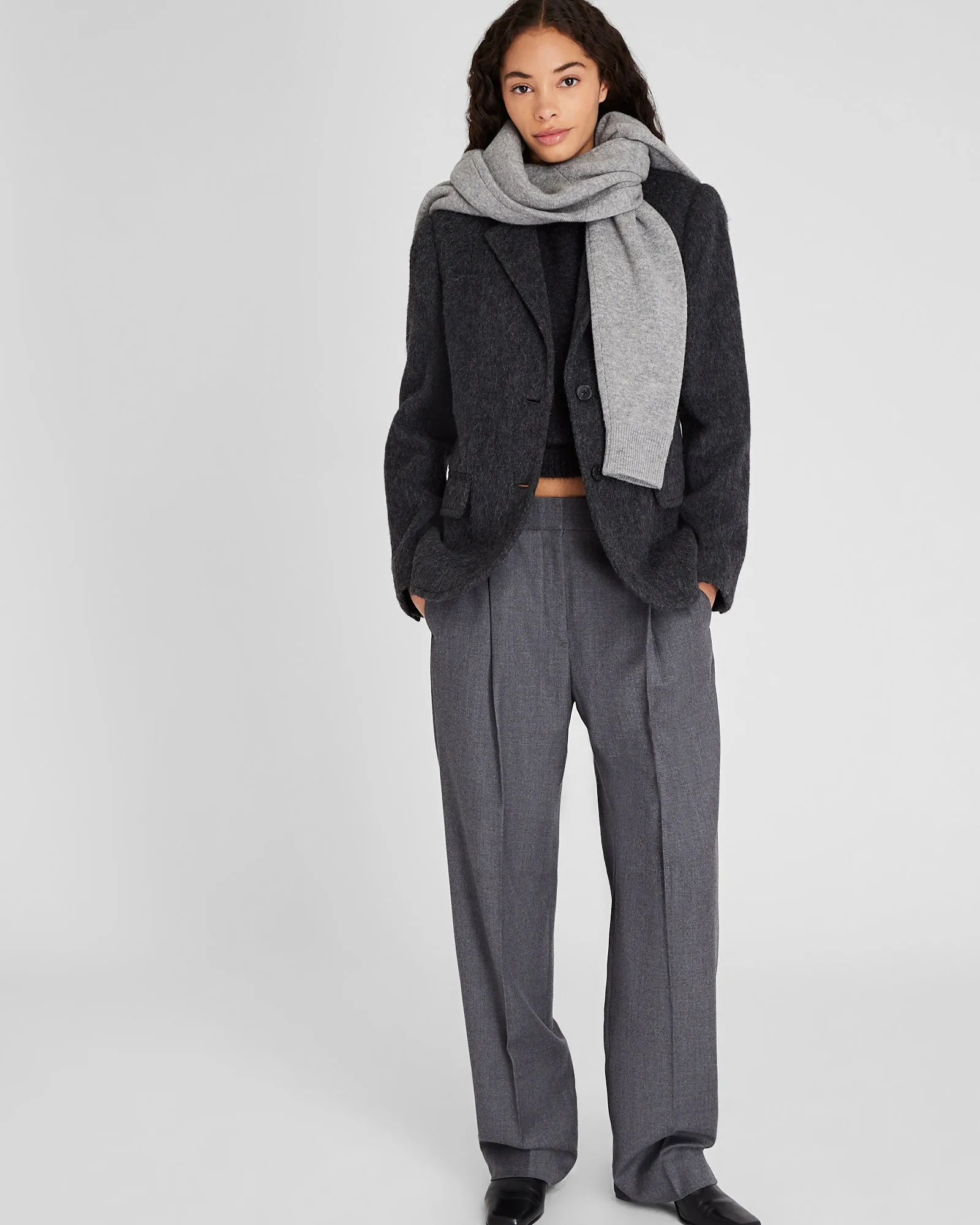 Plush Single-Breasted Wool Blazer sold by Club Monaco product image thumbnail 4