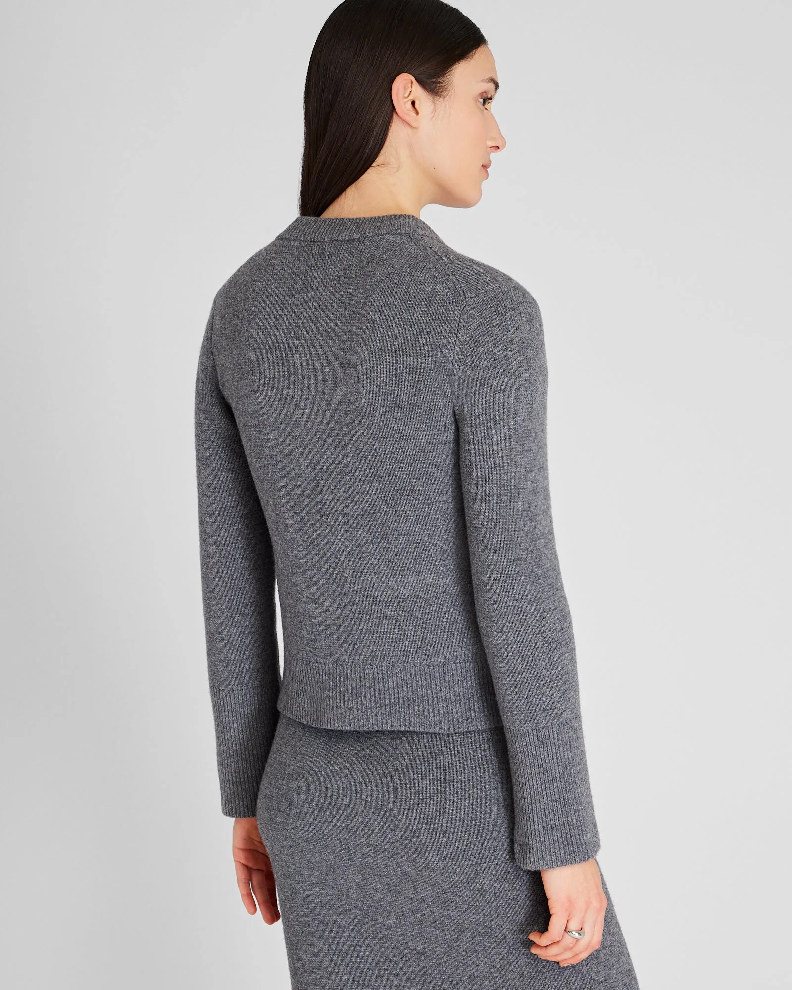 Wool-Cashmere Blend Milano Stitch Cardigan sold by Club Monaco product image thumbnail 3