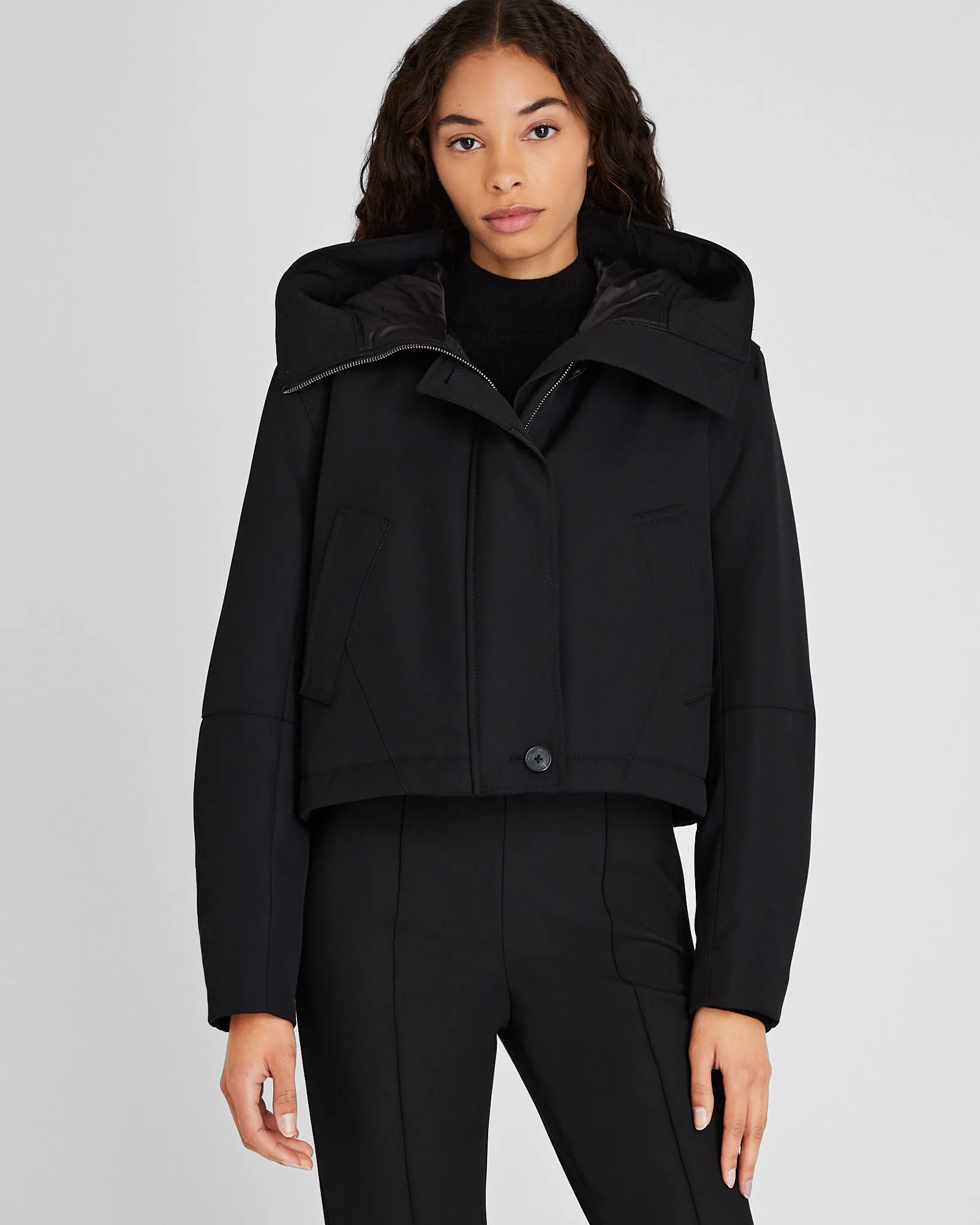 Cropped Wool Blend Parka sold by Club Monaco