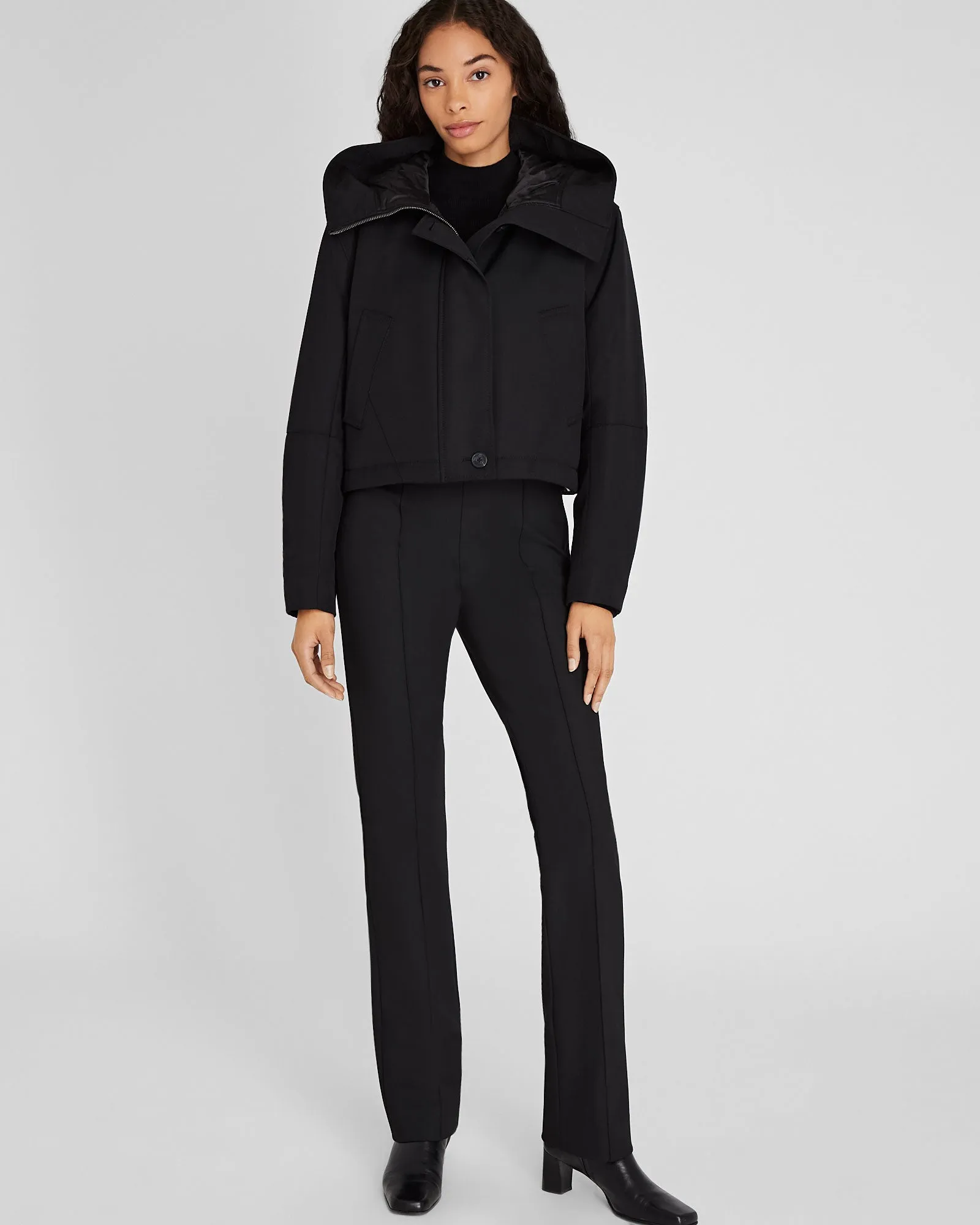 Cropped Wool Blend Parka sold by Club Monaco product image thumbnail 5