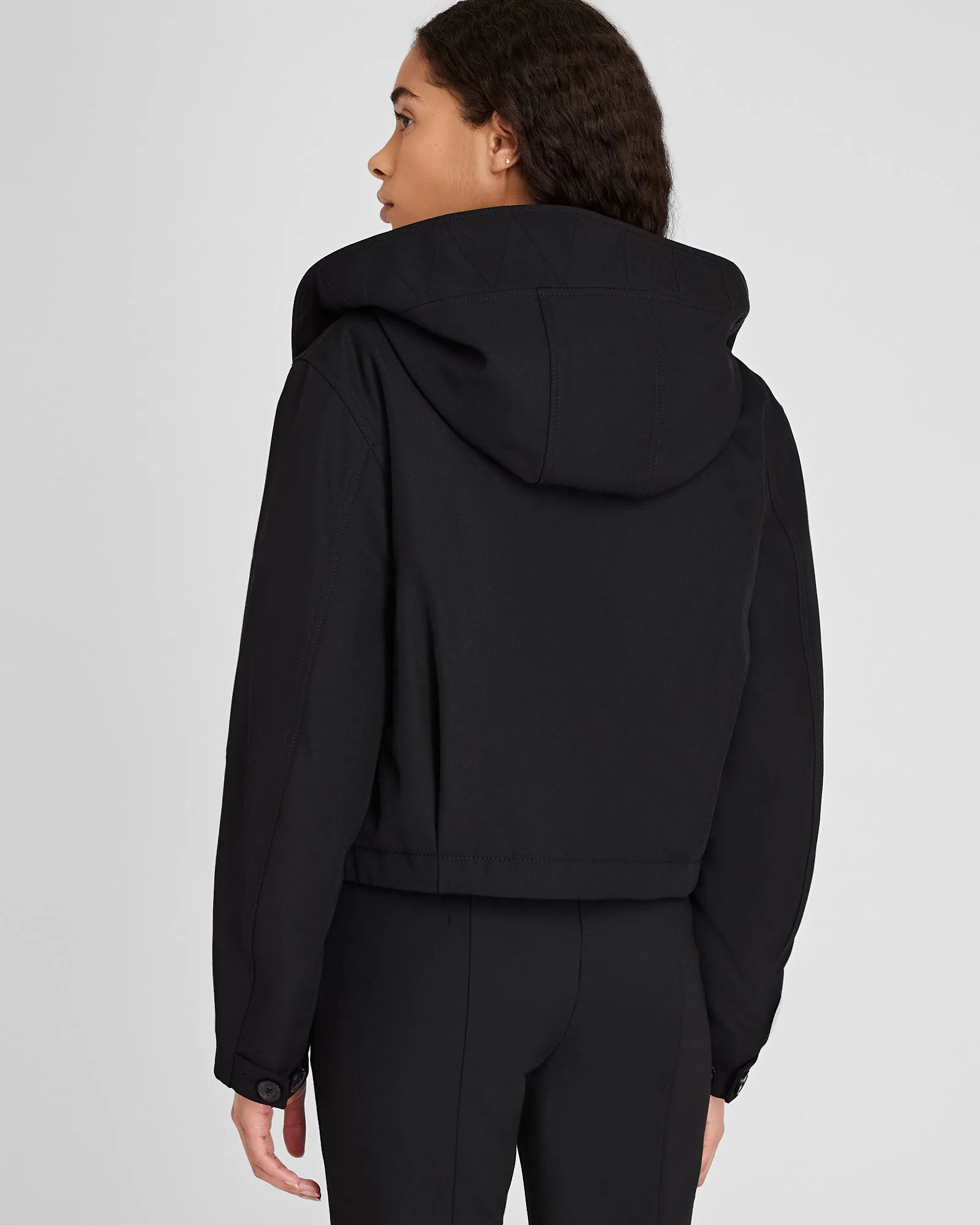 Cropped Wool Blend Parka sold by Club Monaco product image thumbnail 3