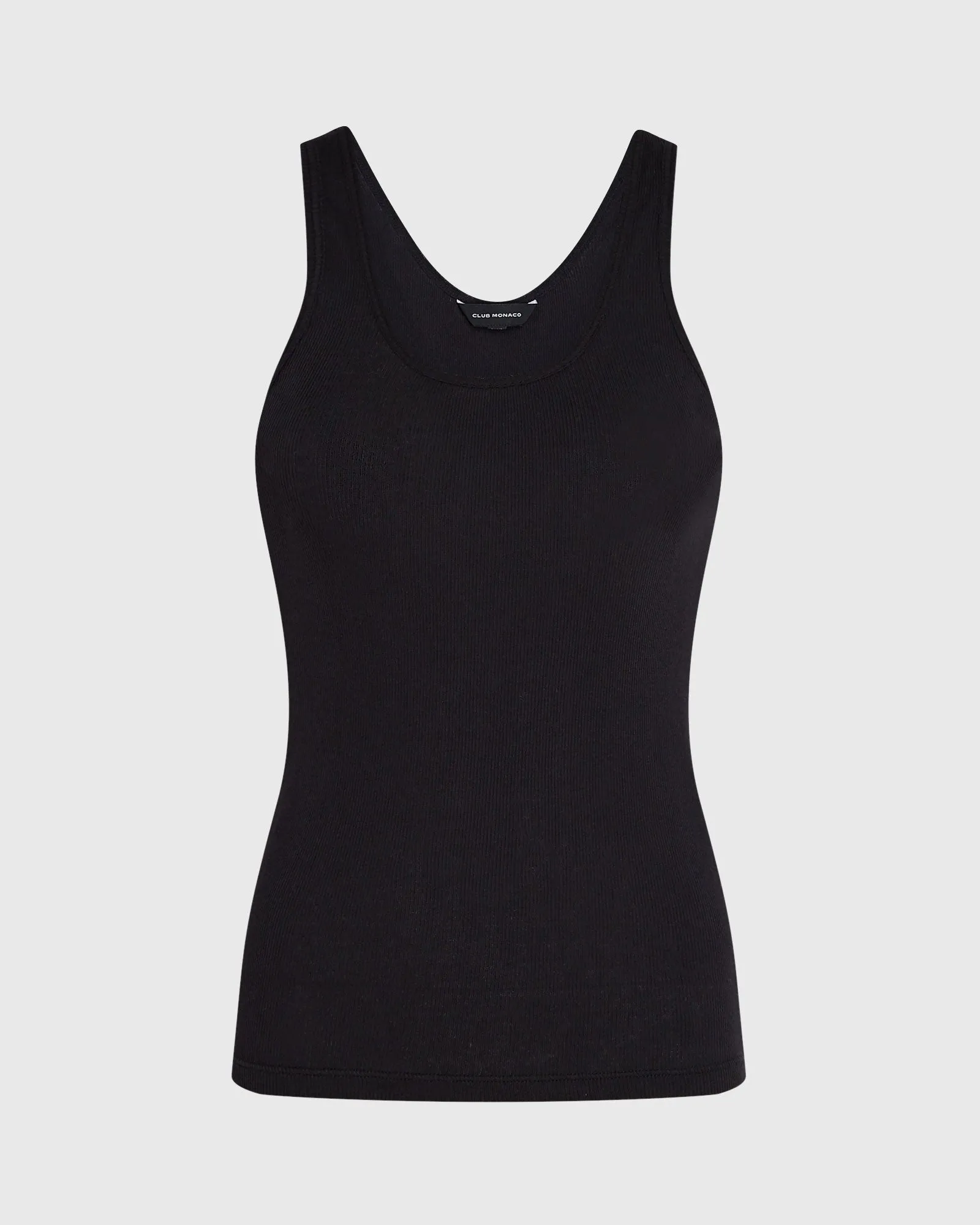 Ribbed Cotton Scoop Tank sold by Club Monaco product image thumbnail 5
