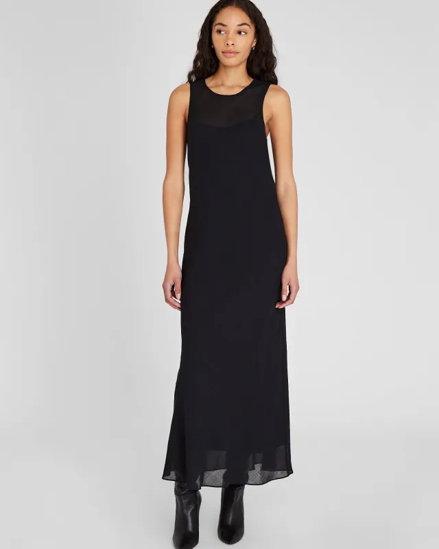 Bias Wool Blend Gauze Maxi Dress sold by Club Monaco