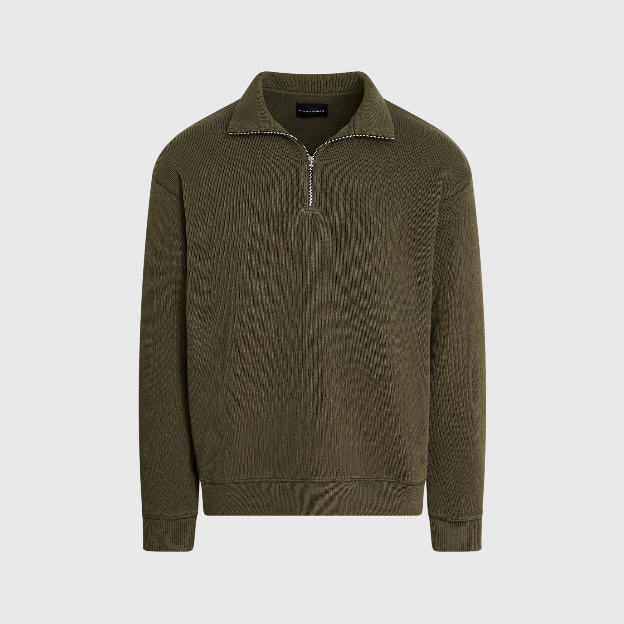 Rib Knit Quarter-Zip sold by Club Monaco product image thumbnail 5