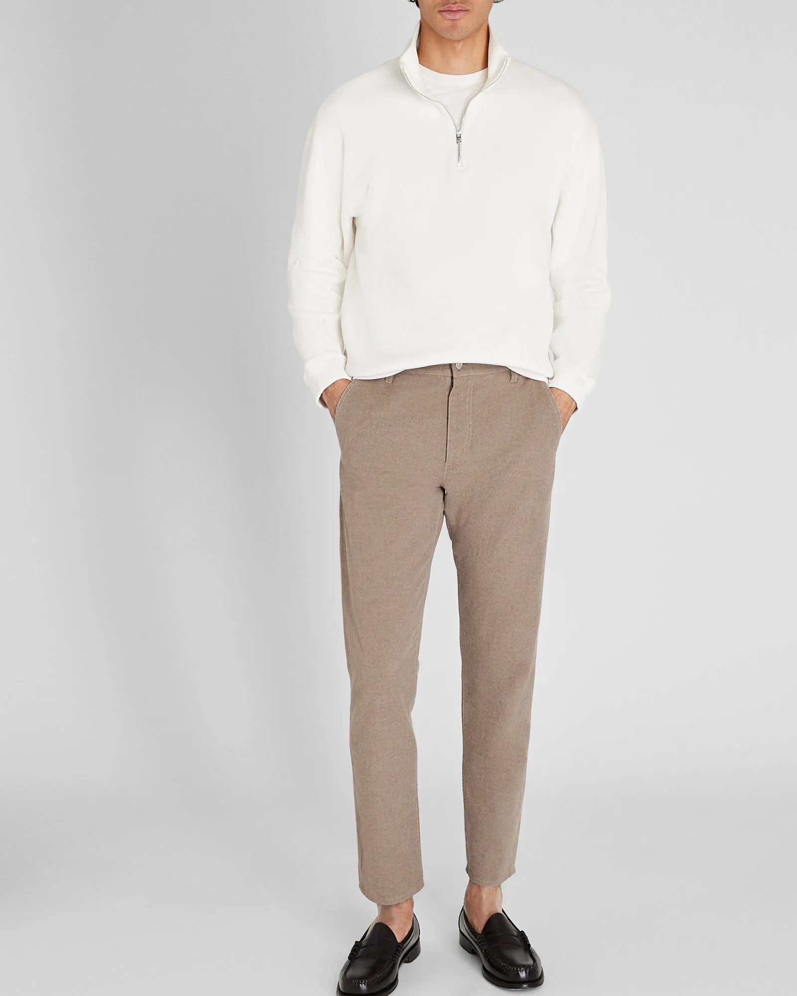 Rib Knit Quarter-Zip sold by Club Monaco product image thumbnail 4