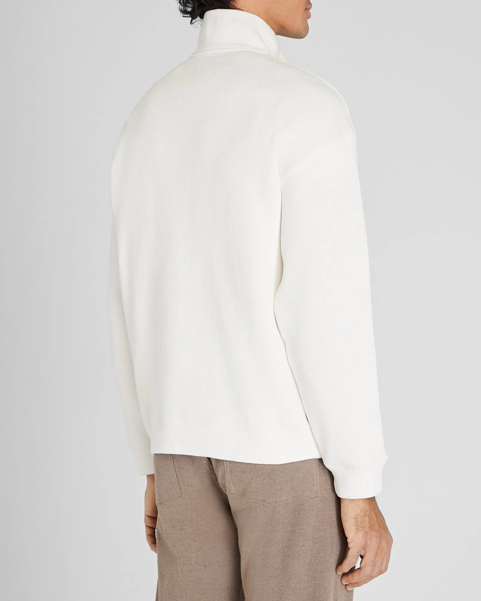 Rib Knit Quarter-Zip sold by Club Monaco product image thumbnail 3