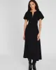 Flutter Sleeve Crepe Midi Dress sold by Club Monaco