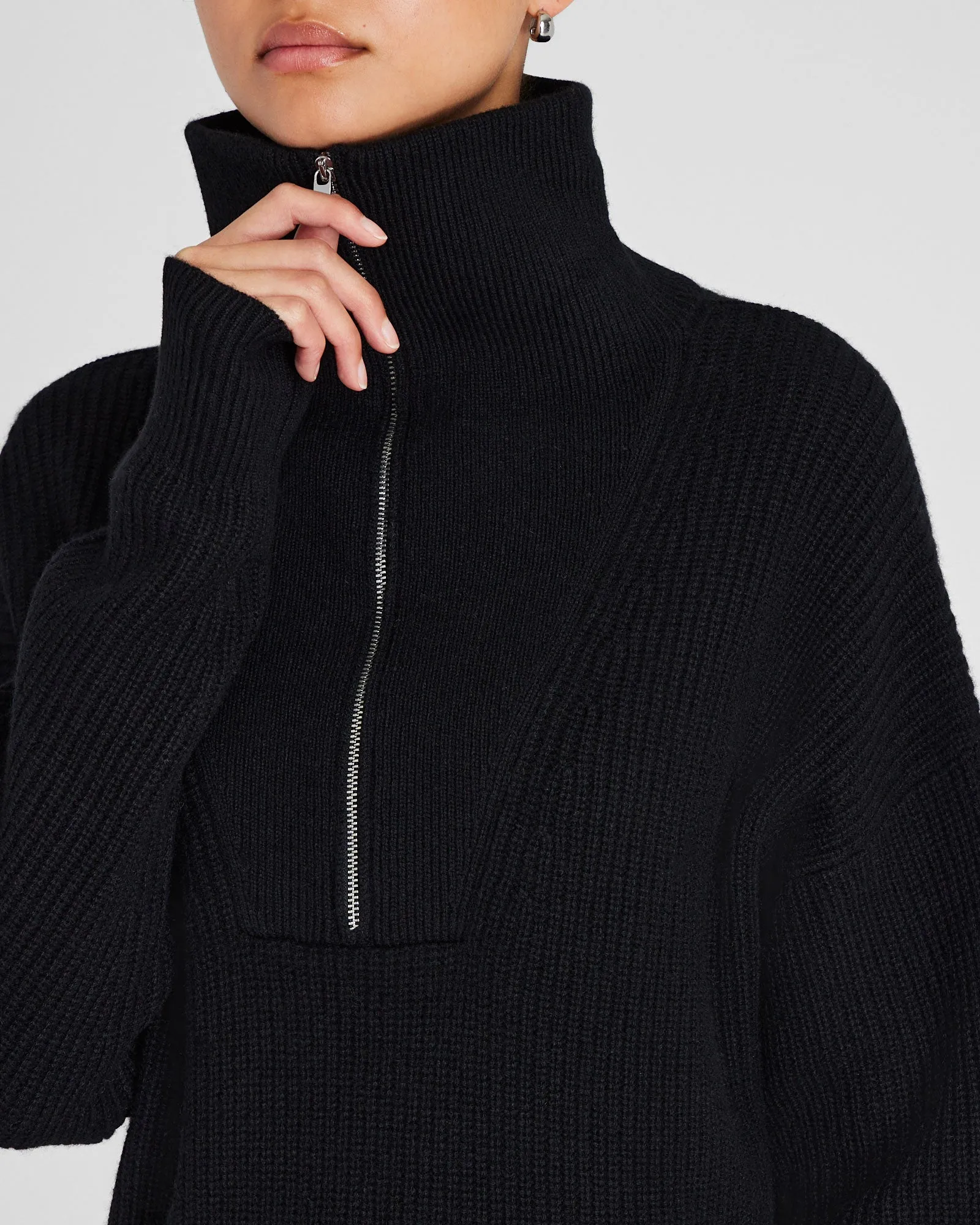 Cashmere Quarter-Zip Sweater sold by Club Monaco product image thumbnail 2