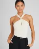 Ribbed Twist Knit Top sold by Club Monaco