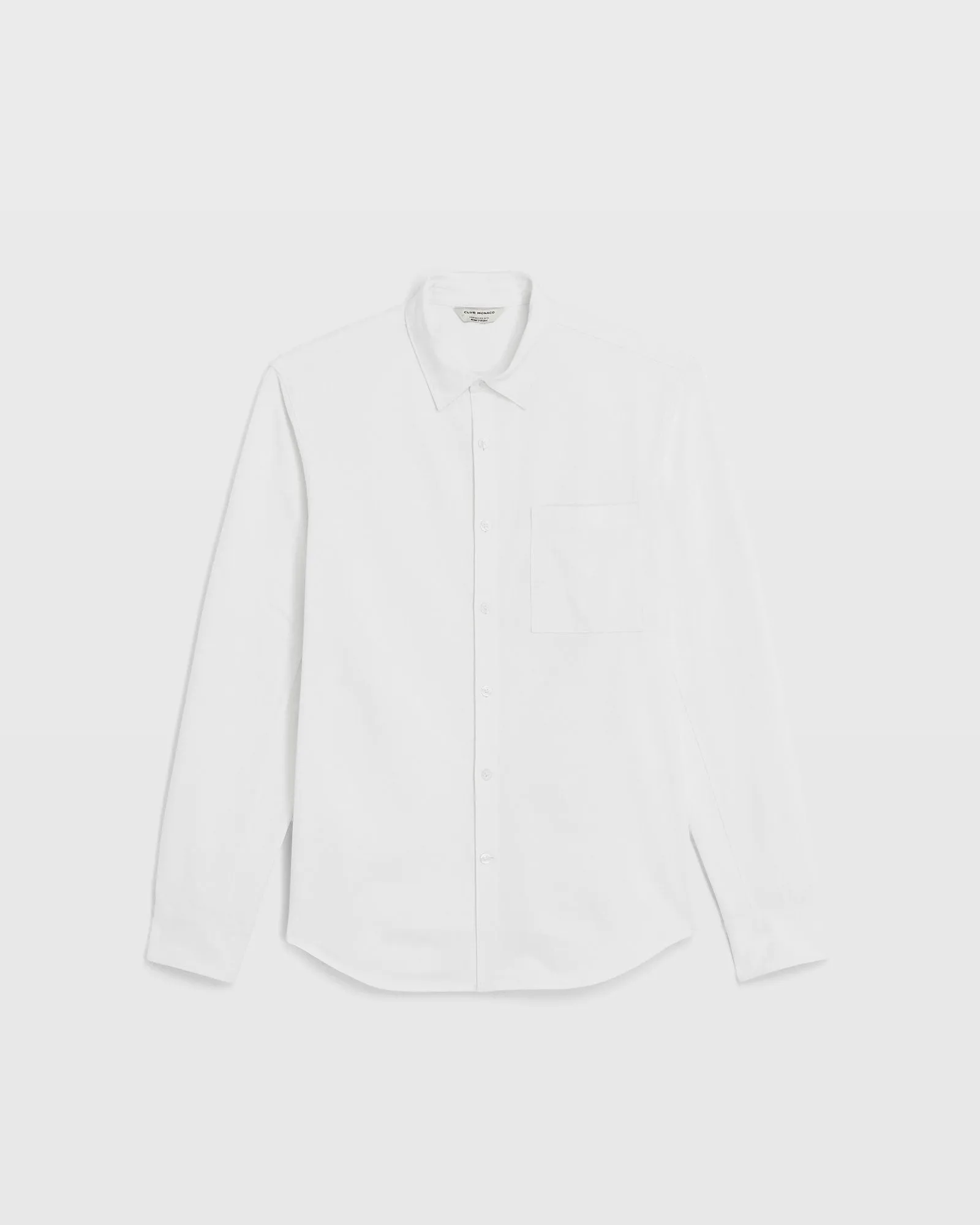Long Sleeve Pique Oxford Knit Shirt sold by Club Monaco product image thumbnail 5