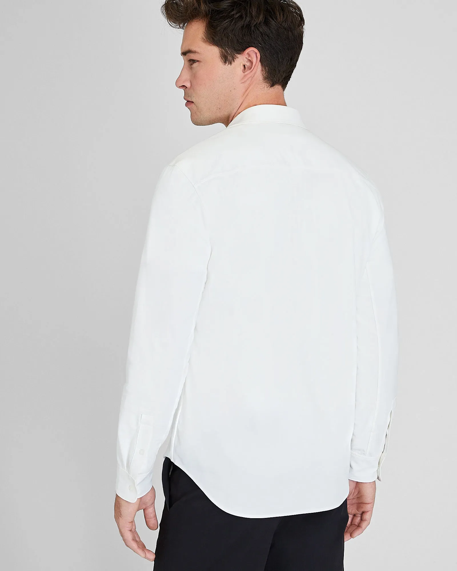 Long Sleeve Pique Oxford Knit Shirt sold by Club Monaco product image thumbnail 2