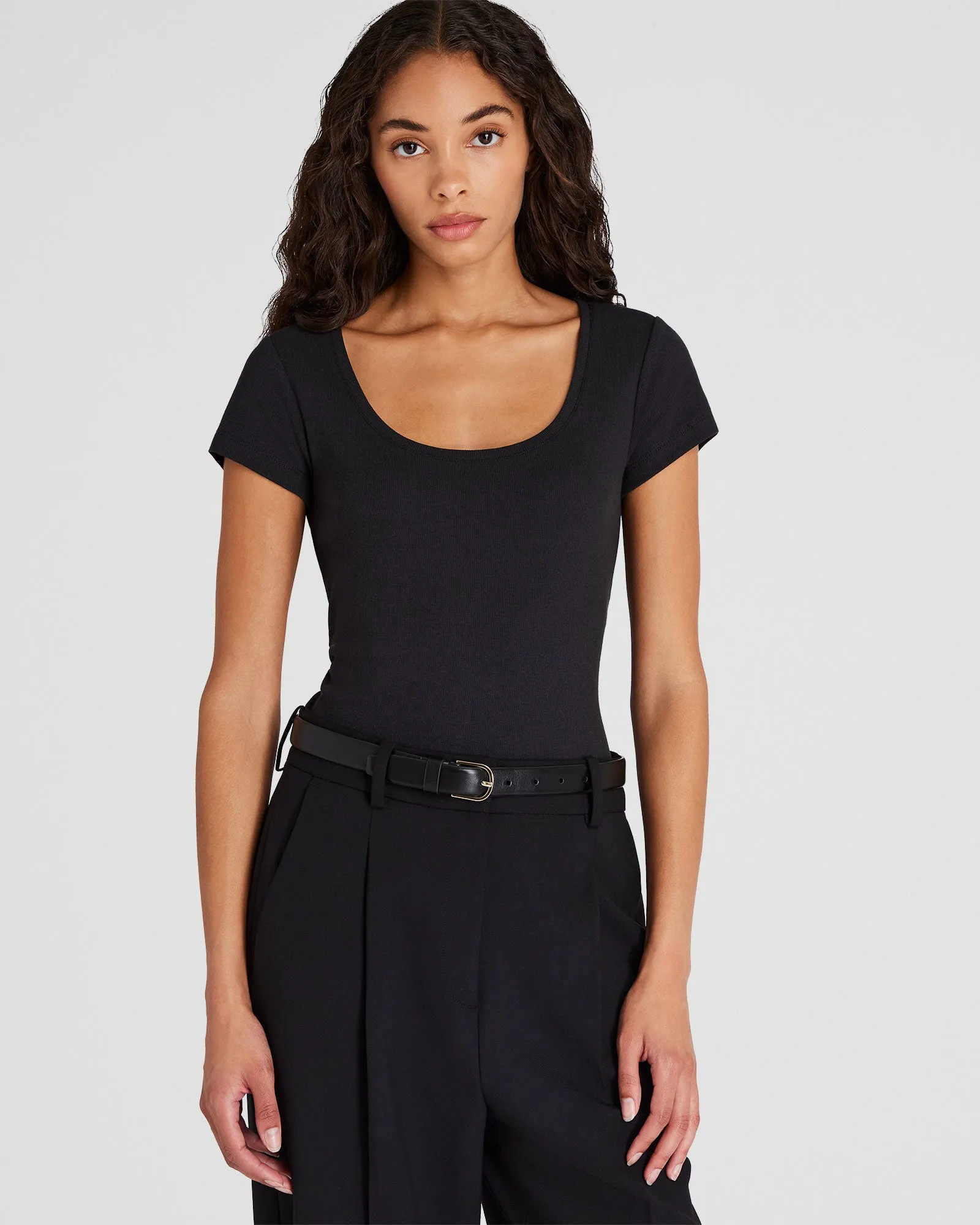 Bowee Scoop Neck Tee sold by Club Monaco