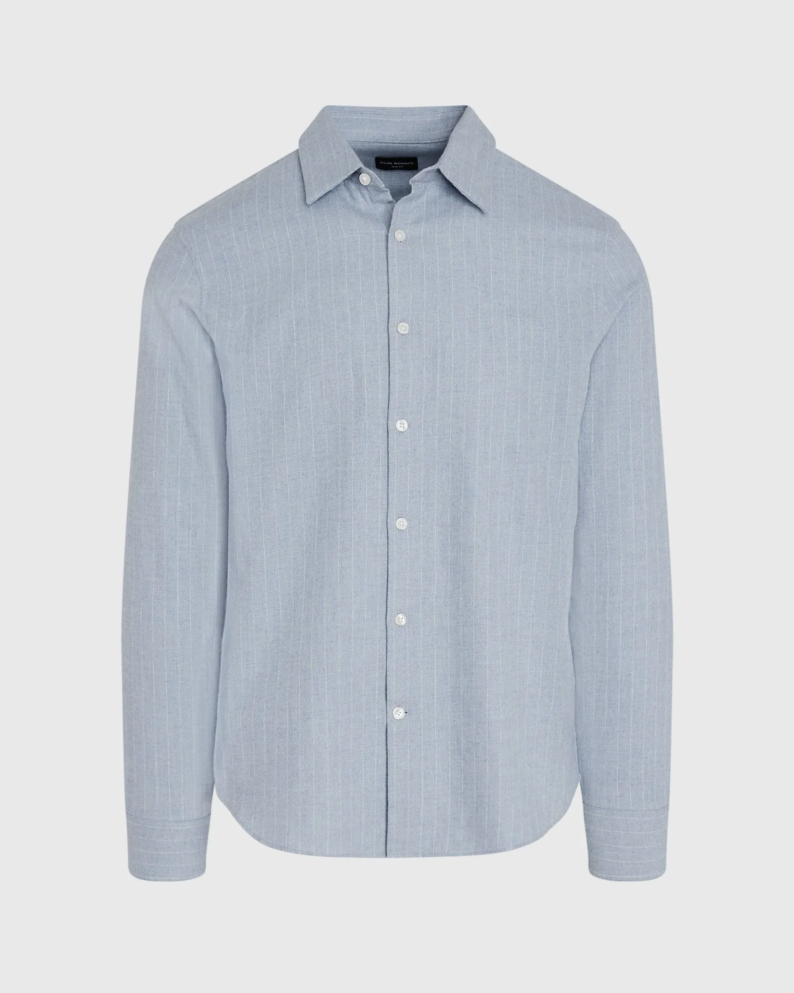 Refined Pinstripe Twill Shirt sold by Club Monaco product image thumbnail 5