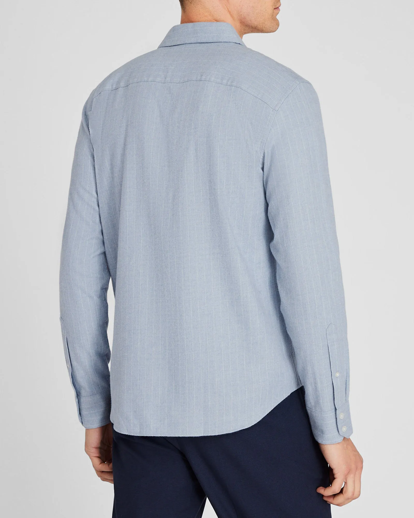Refined Pinstripe Twill Shirt sold by Club Monaco product image thumbnail 3