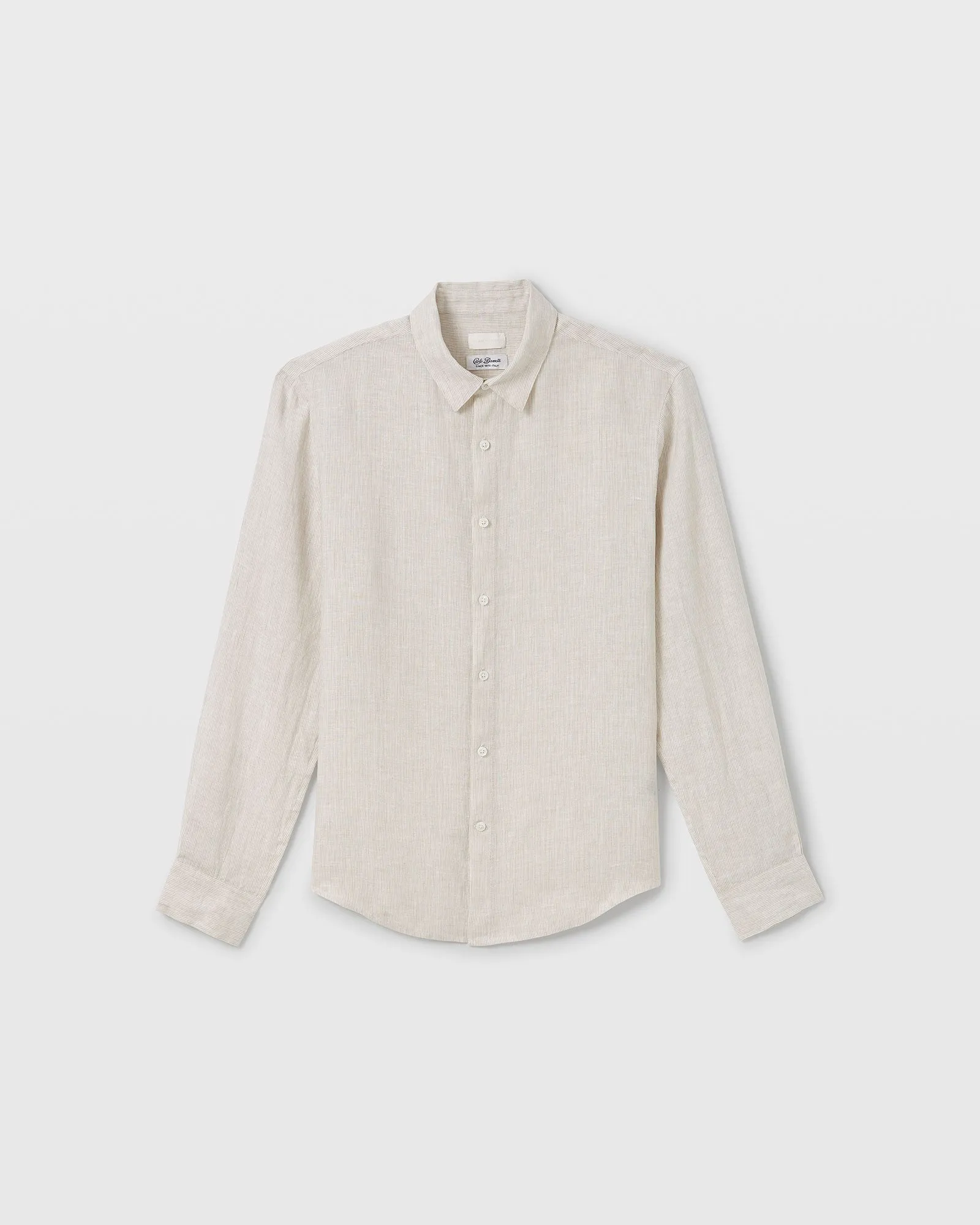 Carlo Bassetti Italian Linen Stripe Shirt sold by Club Monaco product image thumbnail 4