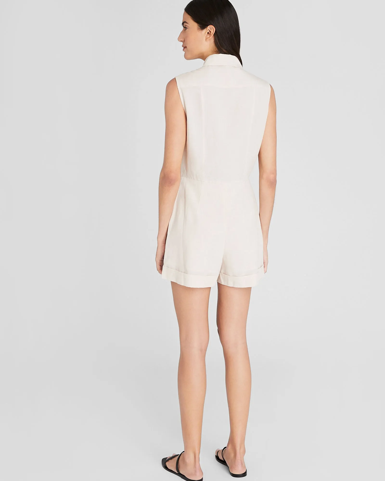 Tie Front Shirt Romper sold by Club Monaco product image thumbnail 2