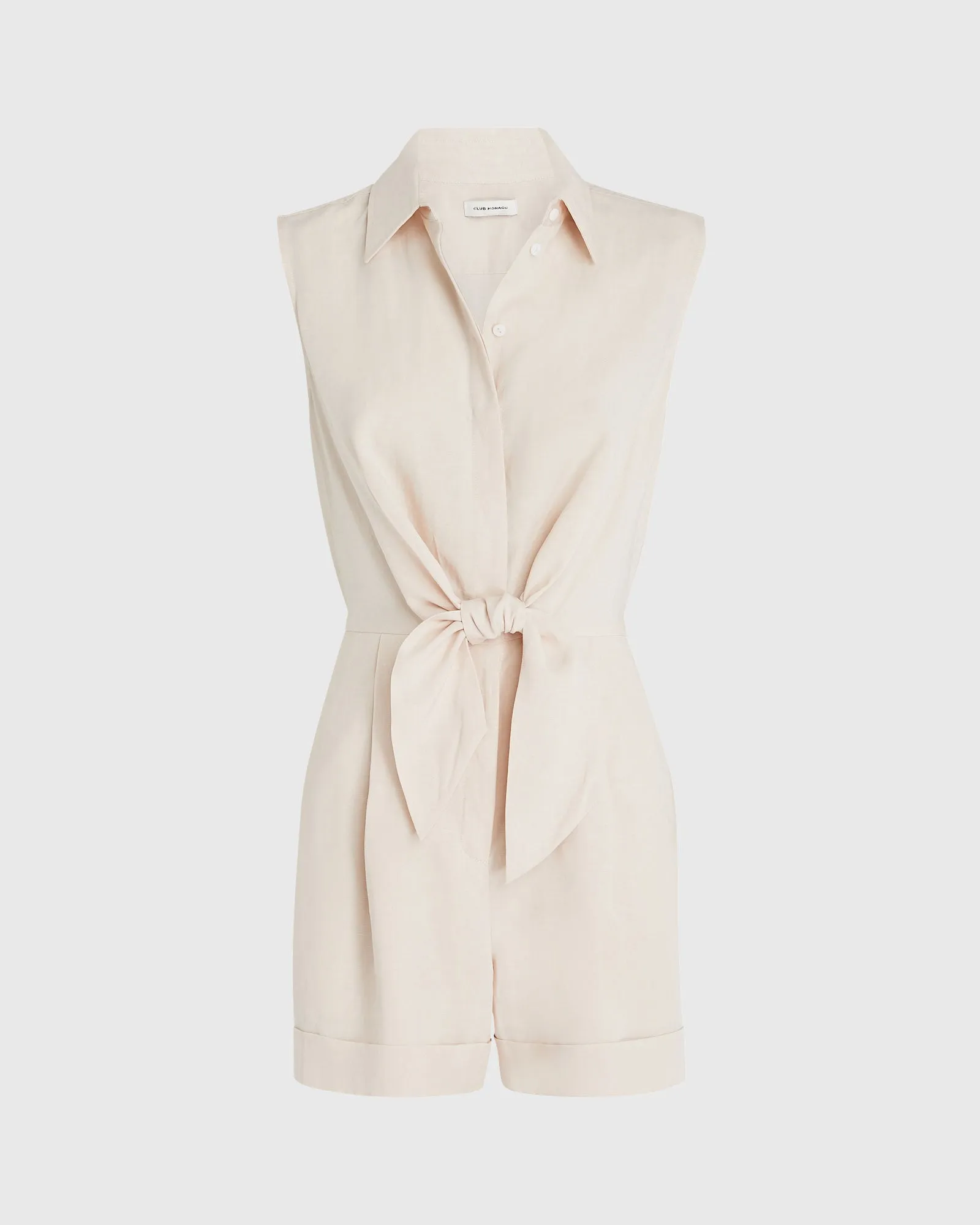 Tie Front Shirt Romper sold by Club Monaco product image thumbnail 5