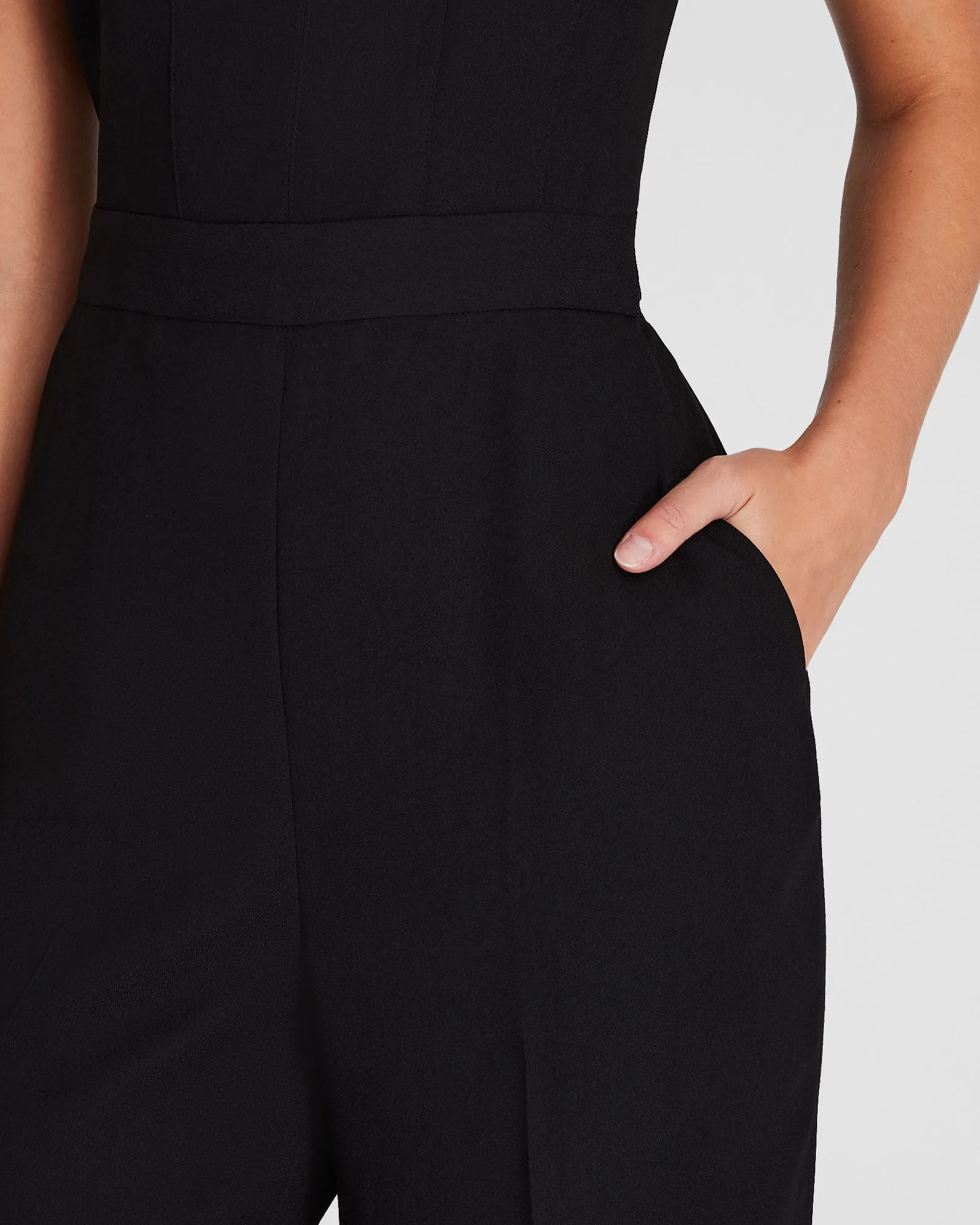 Crepe Square-Neck Jumpsuit sold by Club Monaco product image thumbnail 2