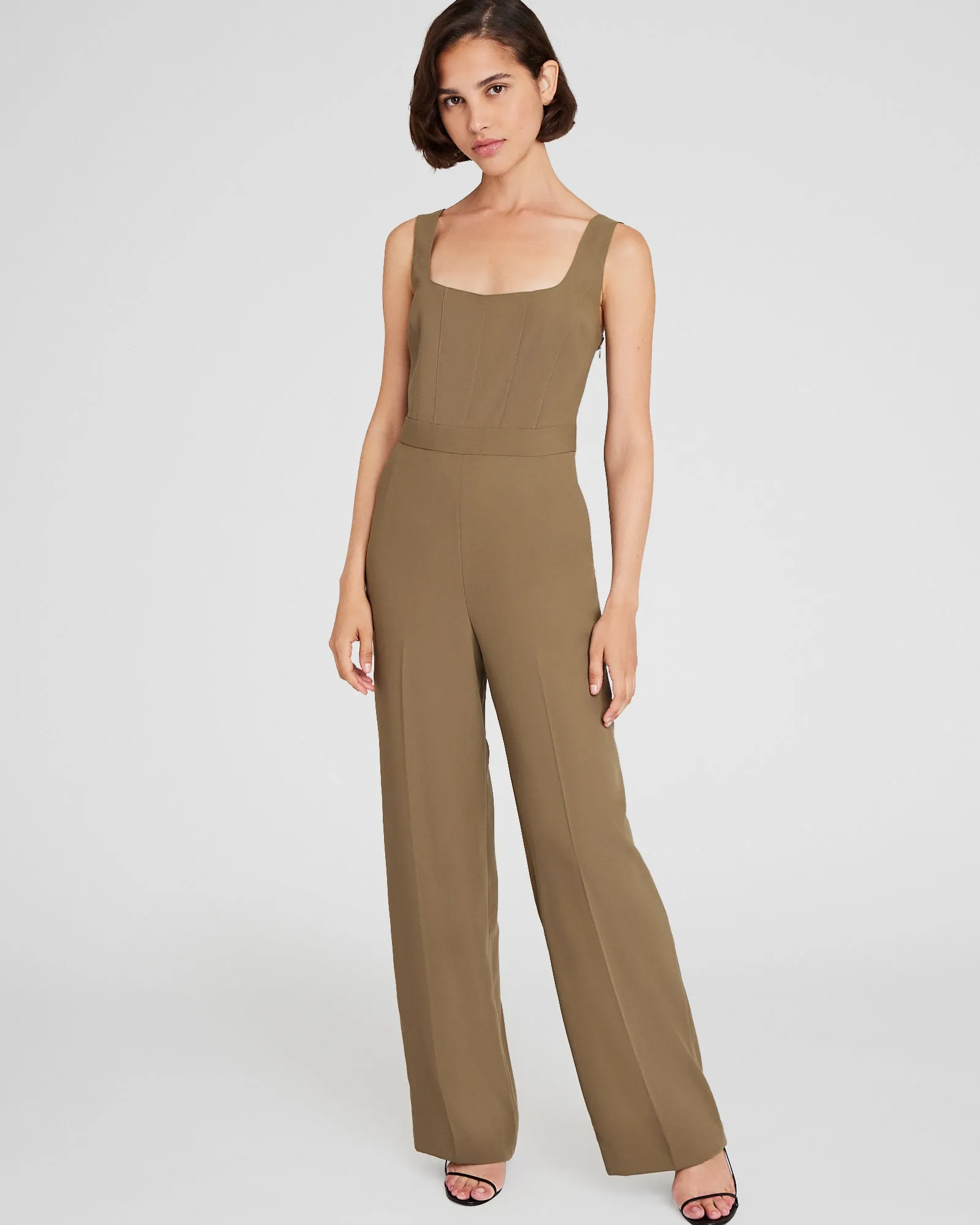 Crepe Square-Neck Jumpsuit sold by Club Monaco product image thumbnail 4