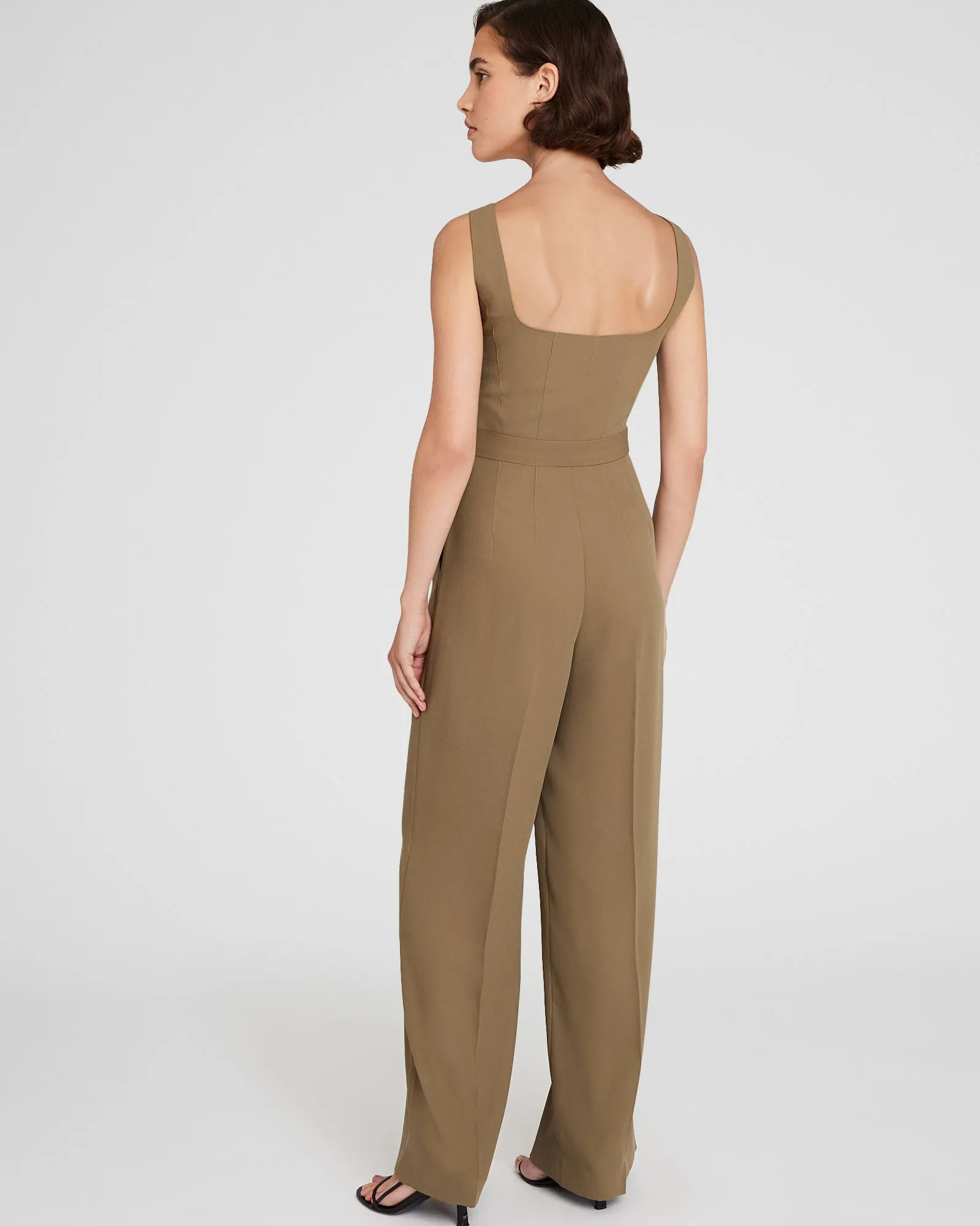Crepe Square-Neck Jumpsuit sold by Club Monaco product image thumbnail 2