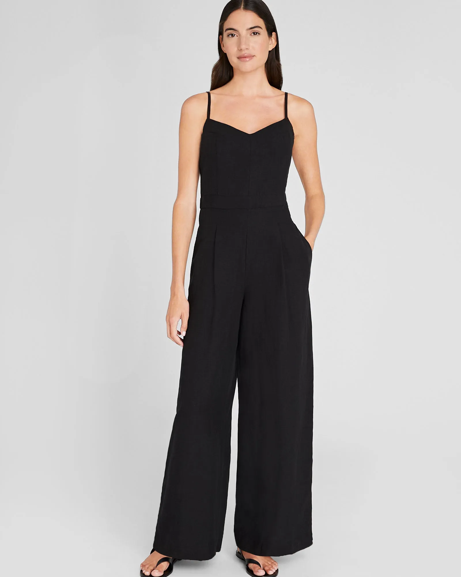 Linen Blend Jumpsuit sold by Club Monaco product image thumbnail 4
