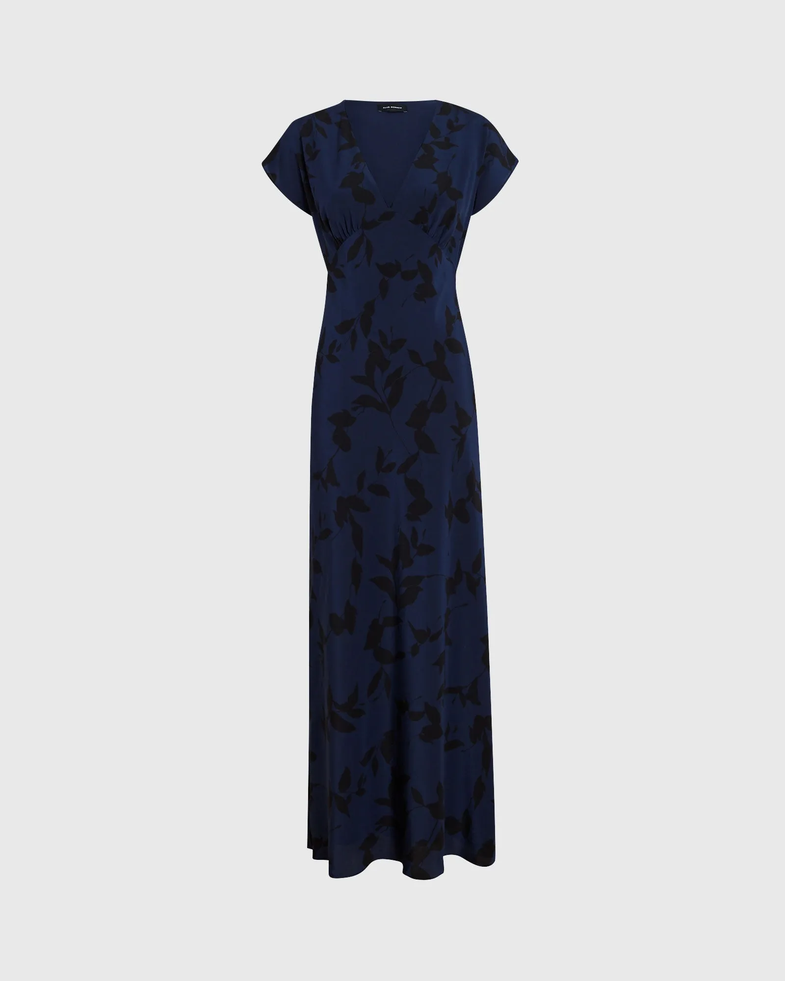 Printed Silk Maxi Dress sold by Club Monaco product image thumbnail 5