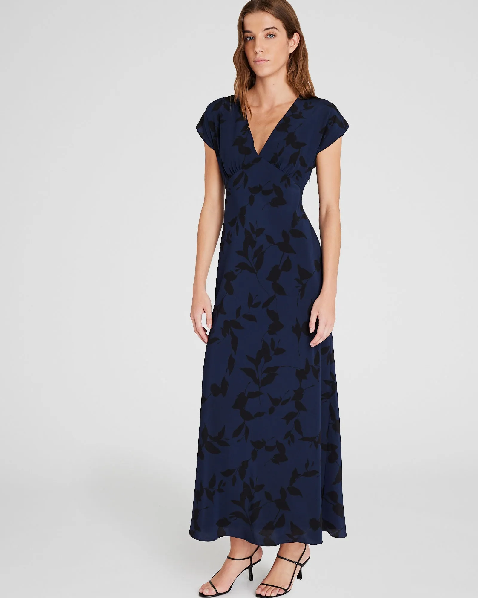 Printed Silk Maxi Dress sold by Club Monaco product image thumbnail 4