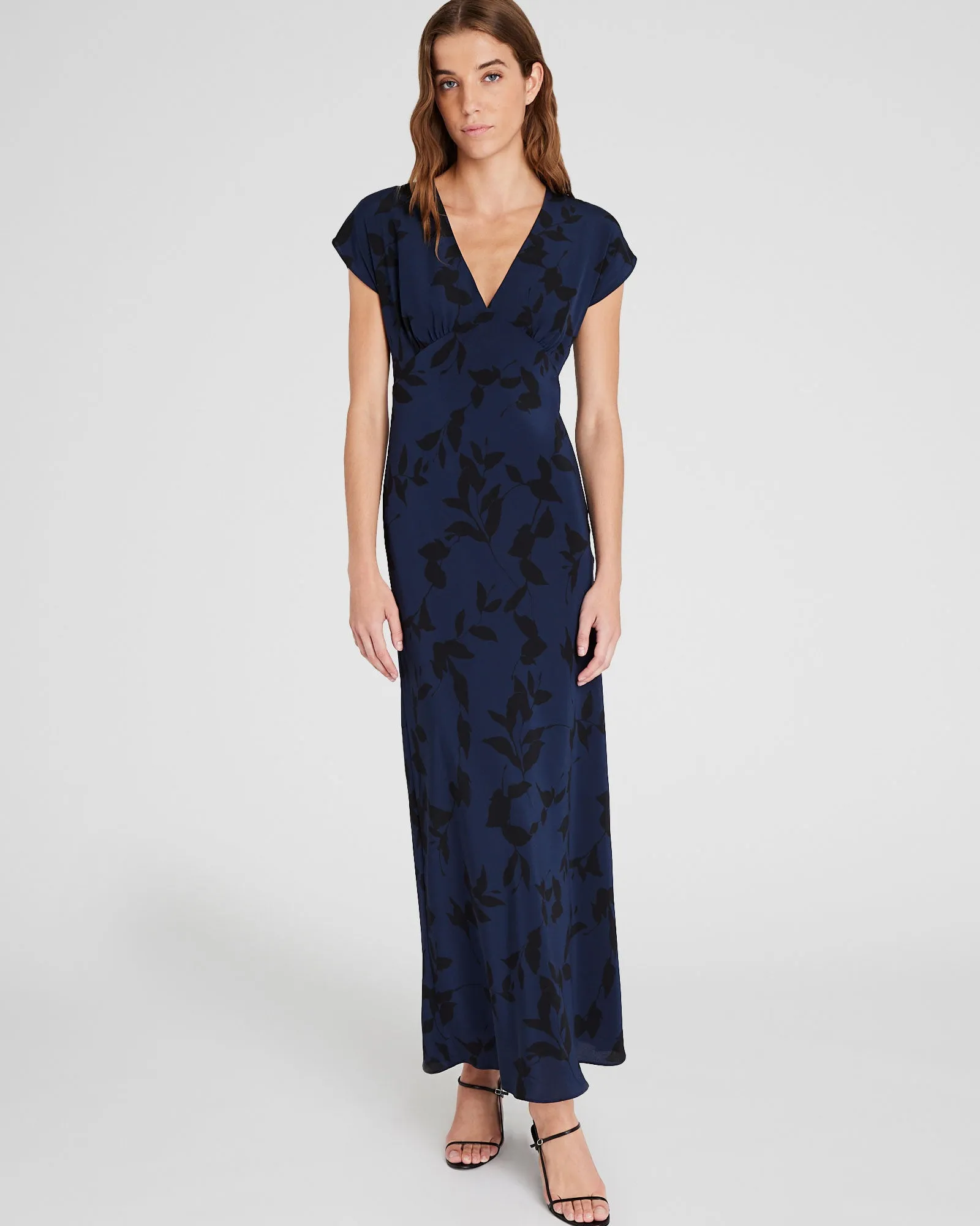 Printed Silk Maxi Dress sold by Club Monaco